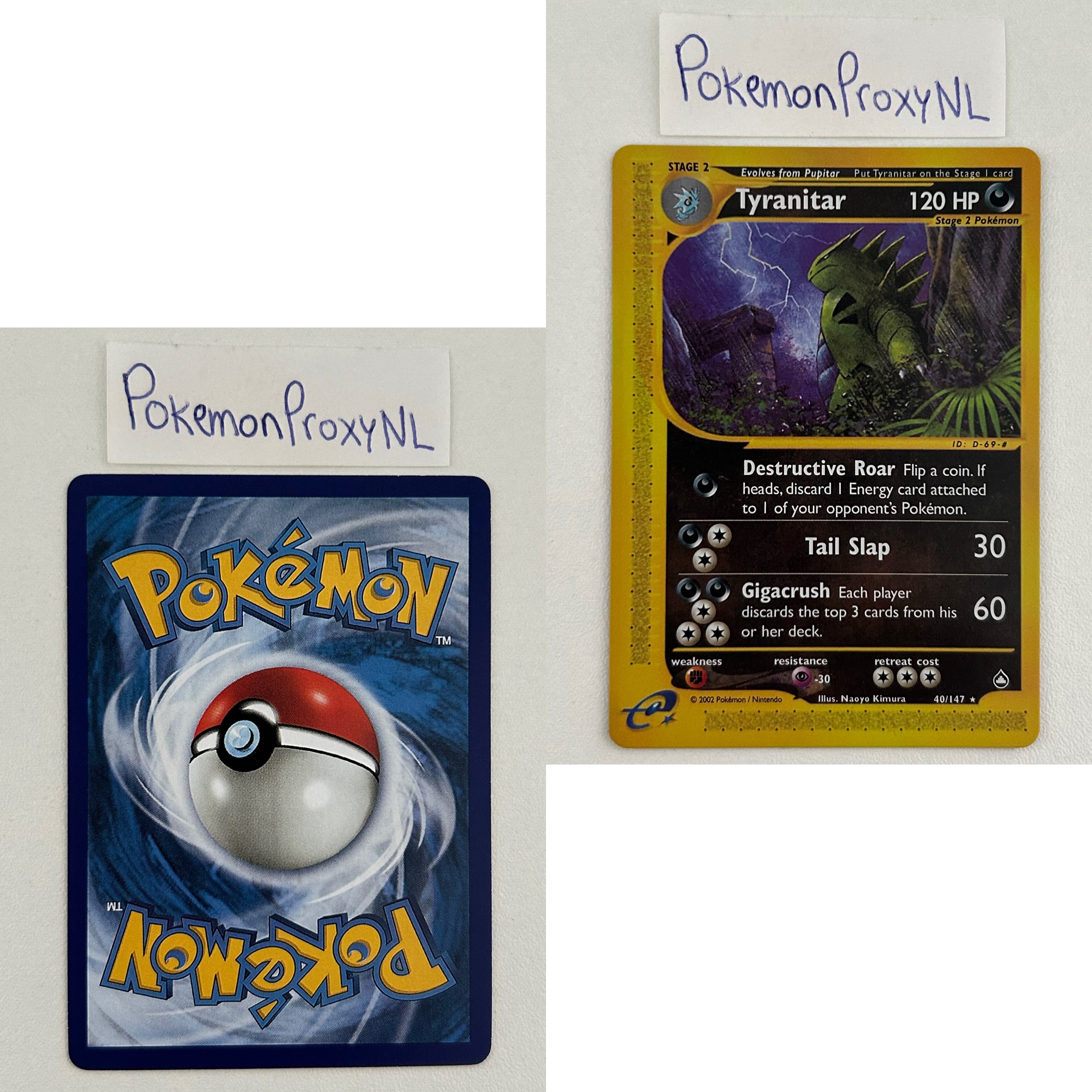 Aquapolis Set (AQ) / H1/147 - 150/147 / 2003 / PROXY Pokémon TCG card(s)