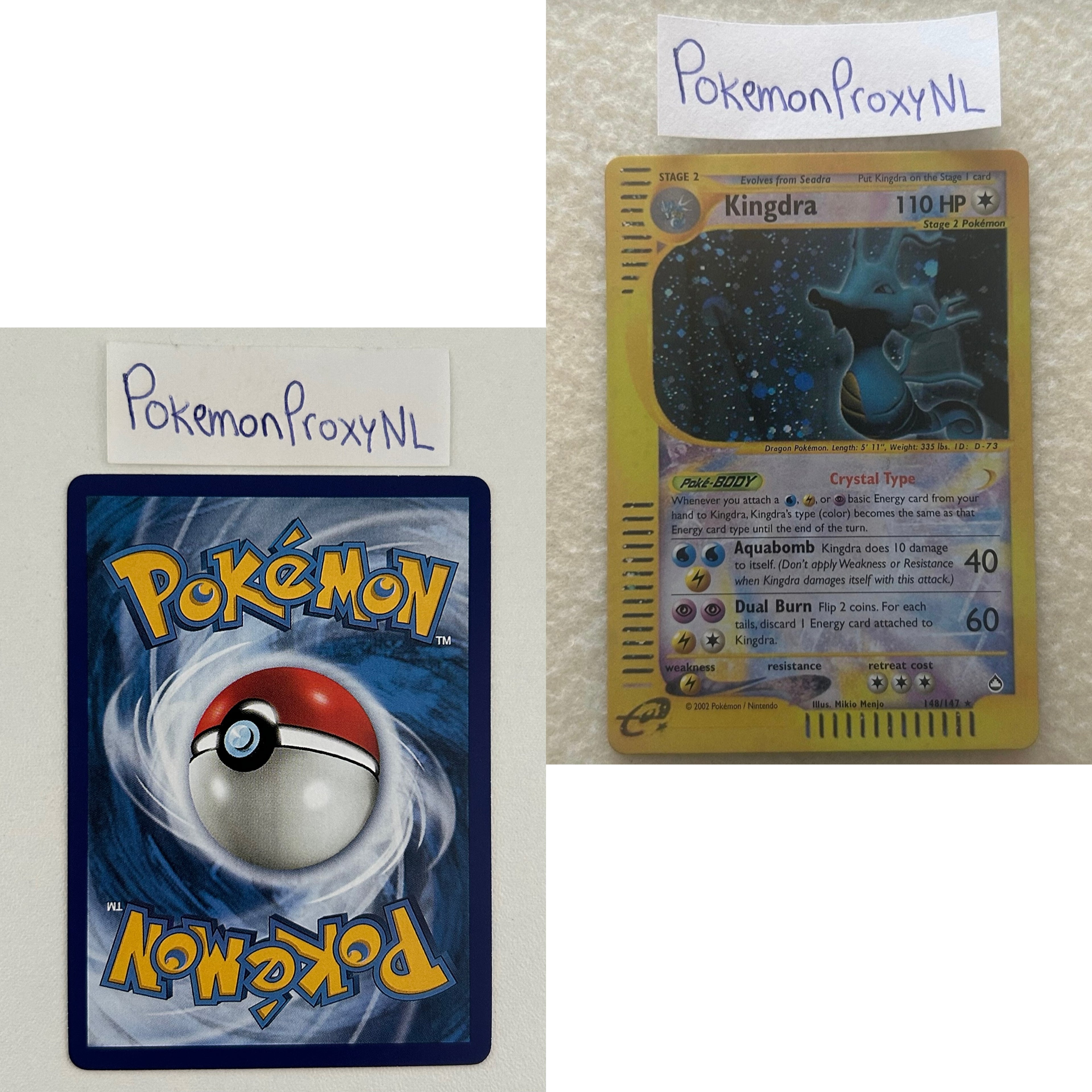 Aquapolis Set (AQ) / H1/147 - 150/147 / 2003 / PROXY Pokémon TCG card(s)
