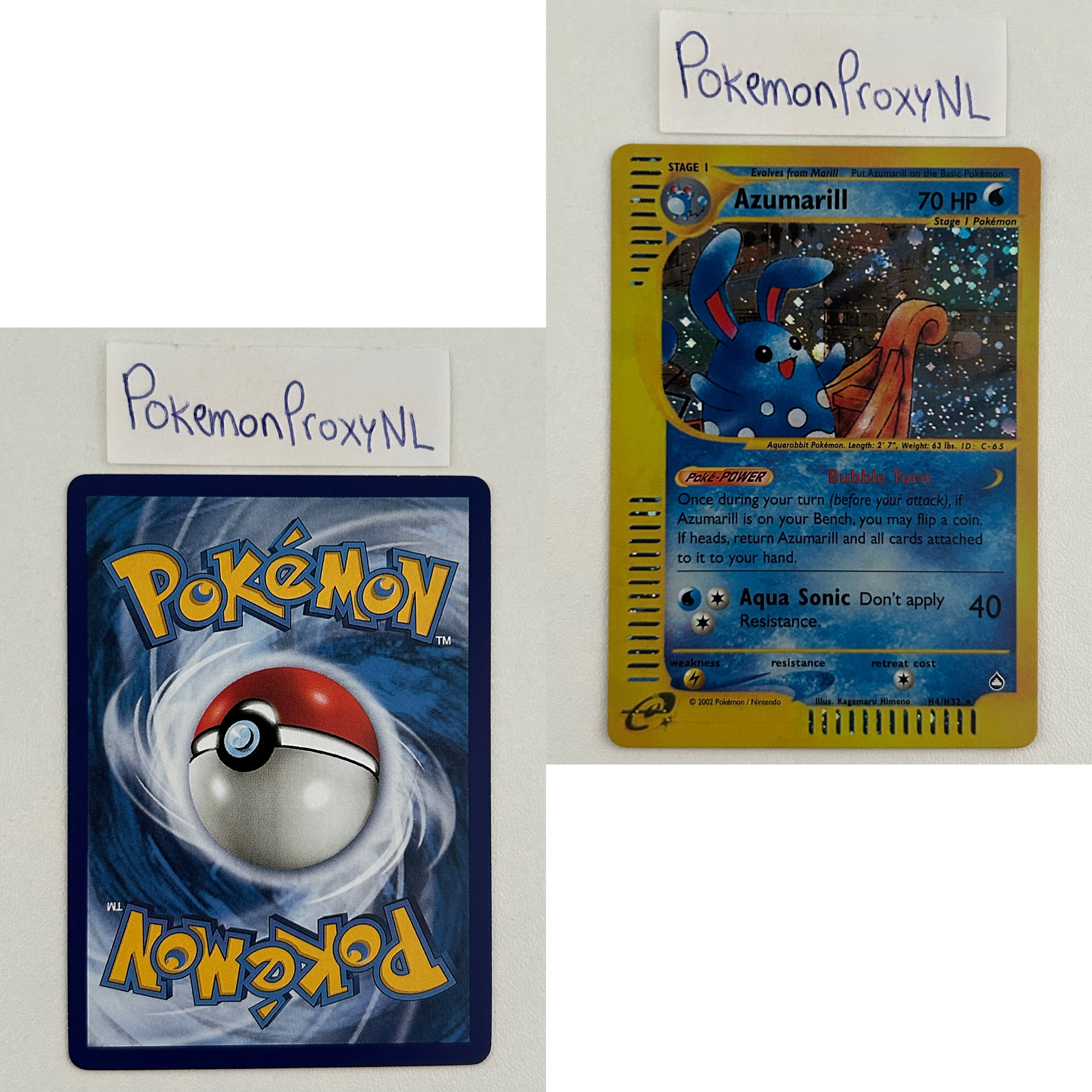 Aquapolis Set (AQ) / H1/147 - 150/147 / 2003 / PROXY Pokémon TCG card(s)