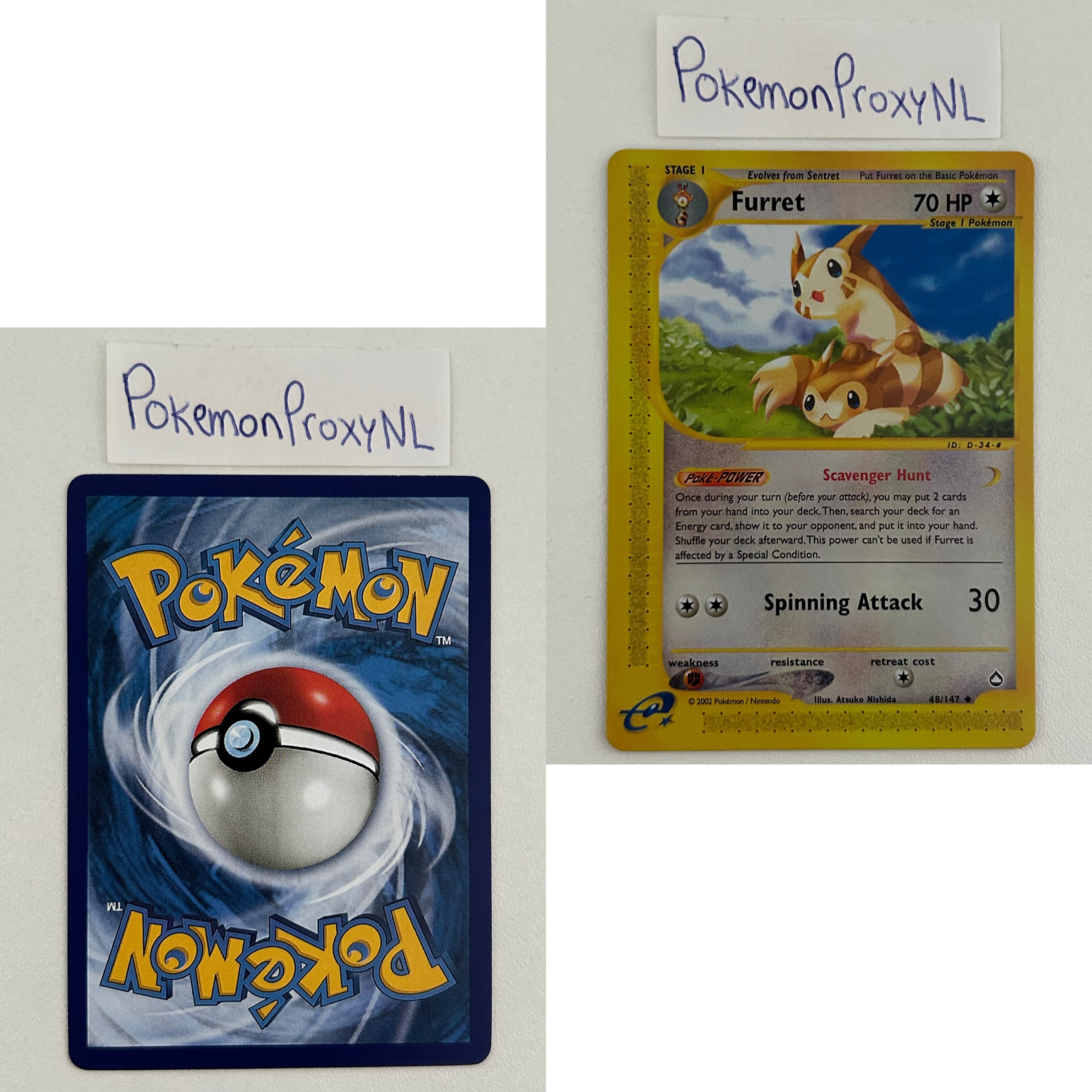 Aquapolis Set (AQ) / H1/147 - 150/147 / 2003 / PROXY Pokémon TCG card(s)