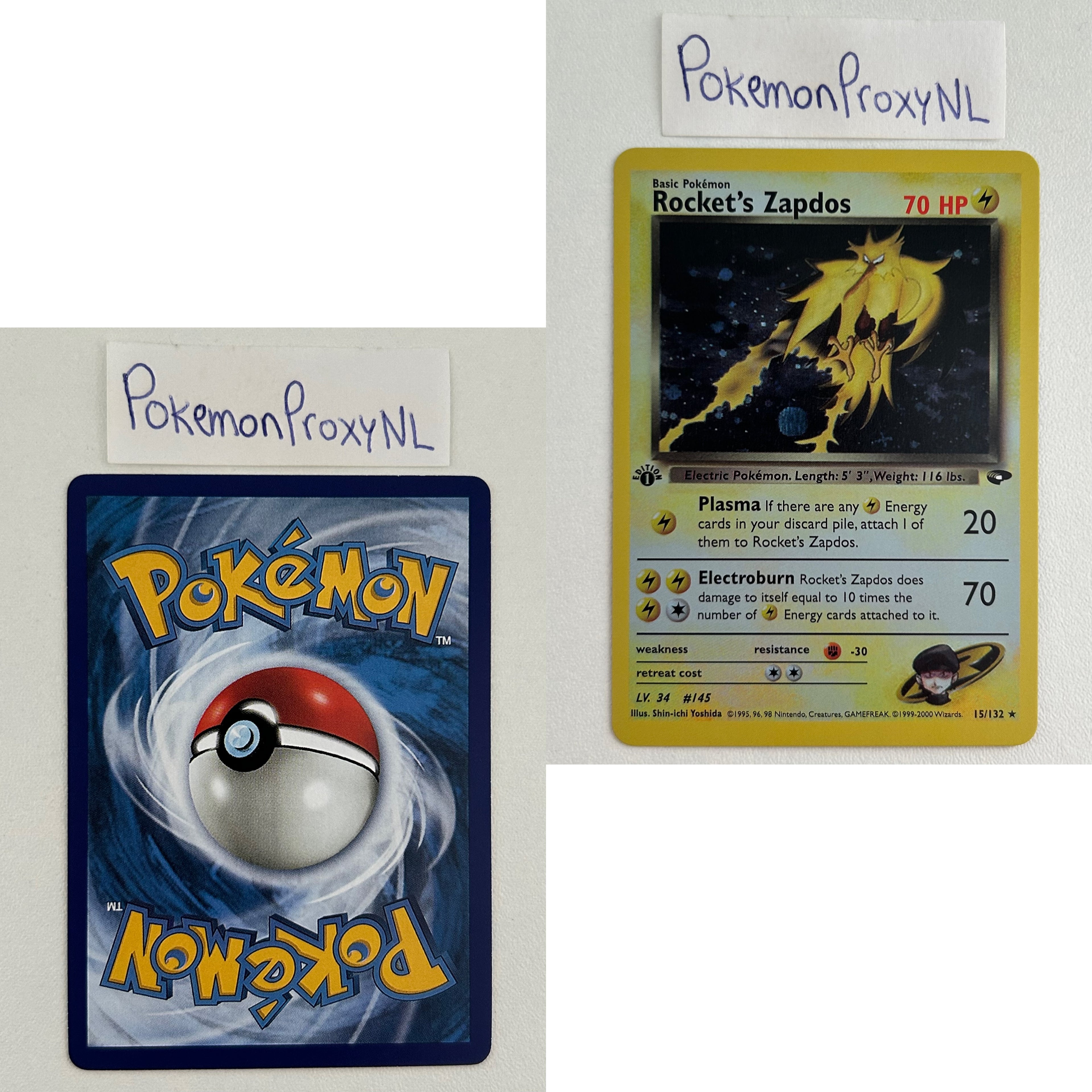 Gym Challenge Set (first edition) (G2) / 1/132 - 132/132 / 1999 / PROXY Pokémon TCG card(s)