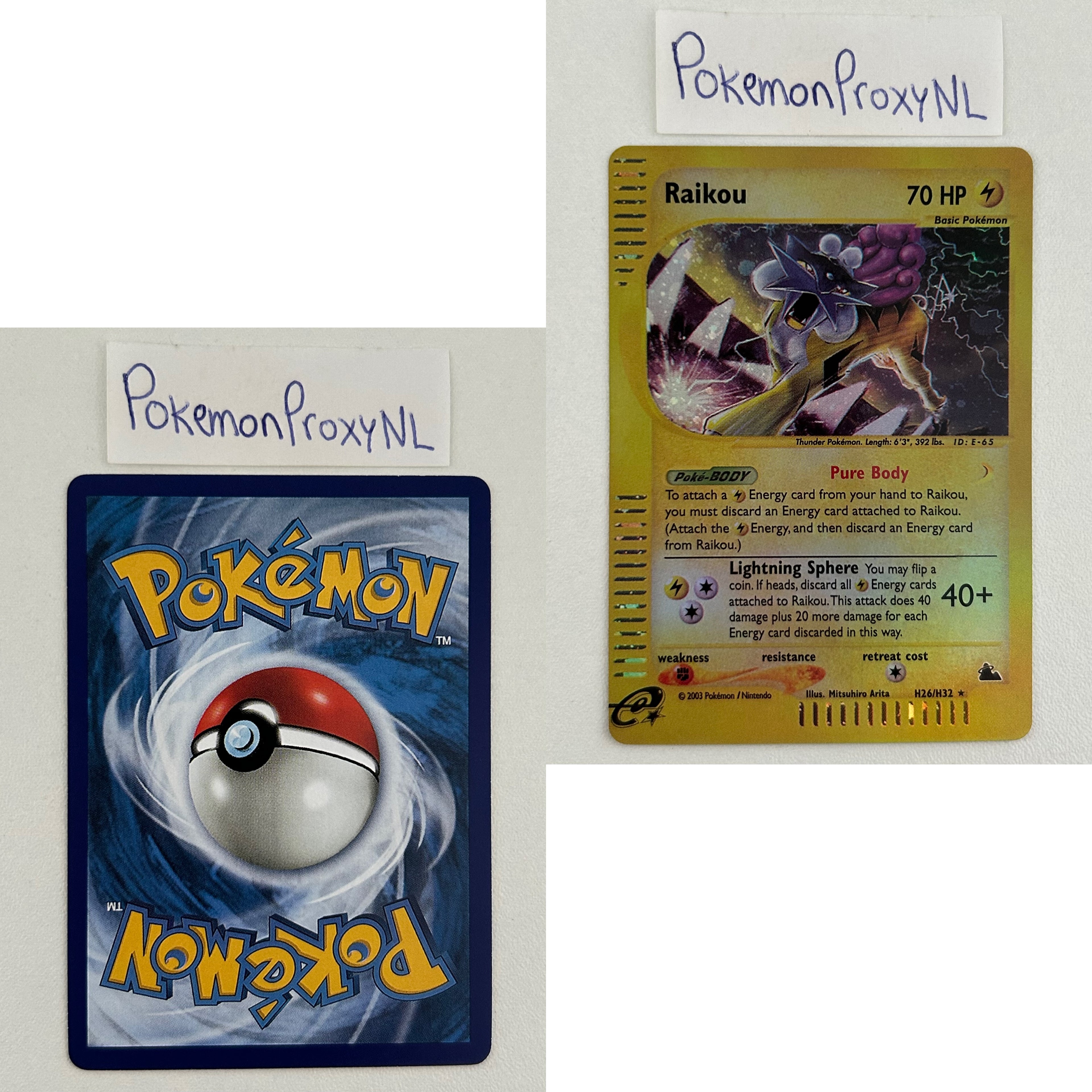 Skyridge Set (SK) / H1/144 - 150/144 / 2003 / PROXY Pokémon TCG card(s)