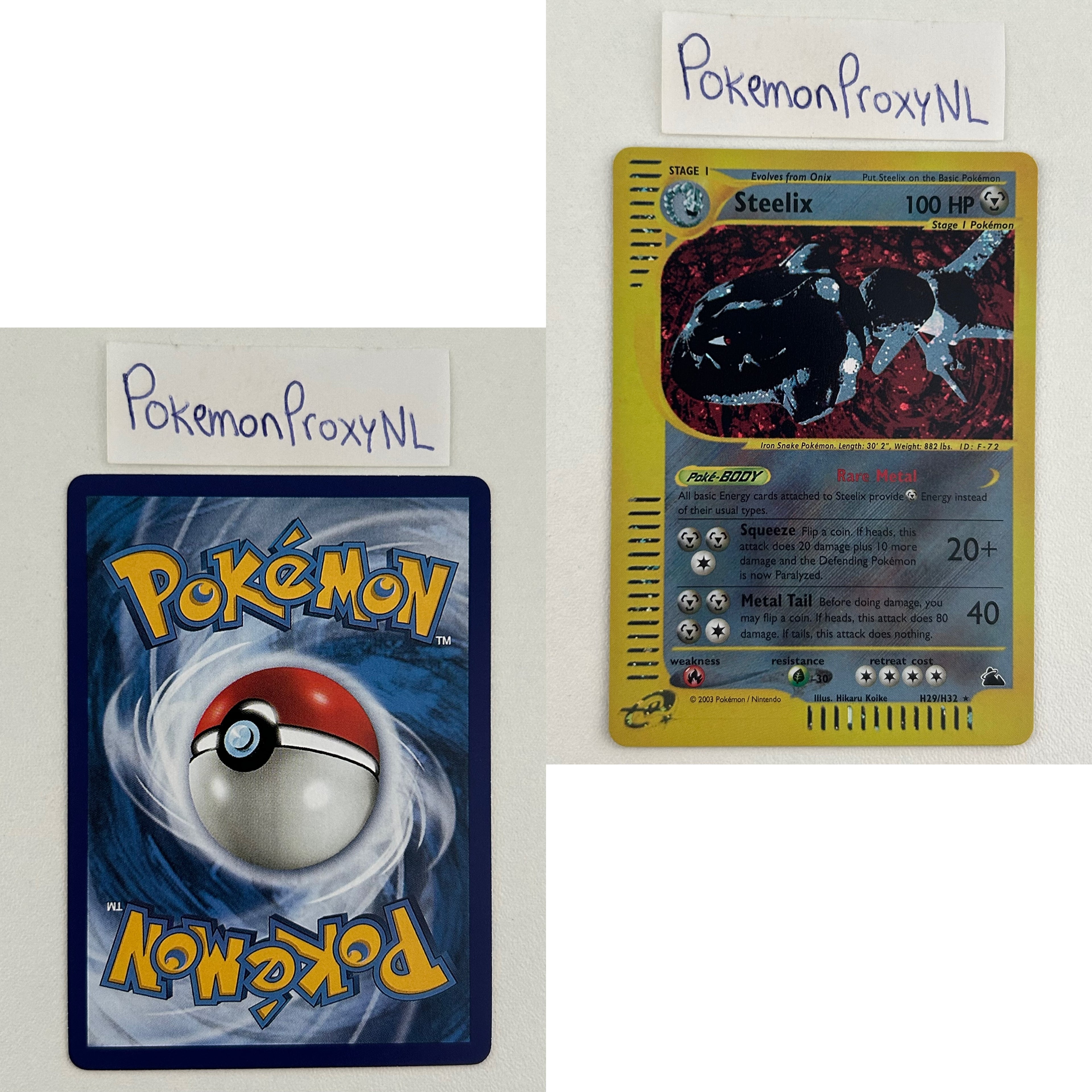 Skyridge Set (SK) / H1/144 - 150/144 / 2003 / PROXY Pokémon TCG card(s)