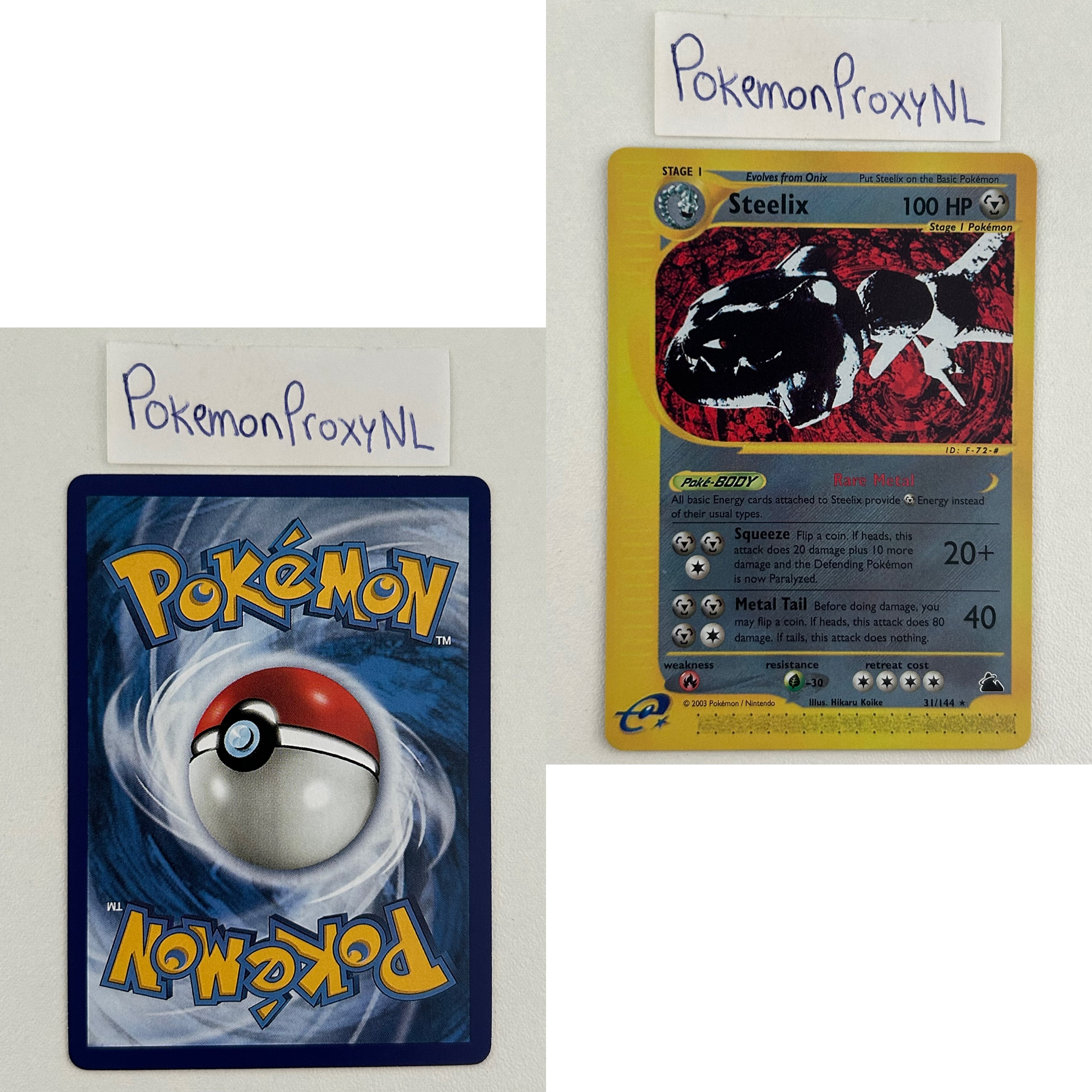 Skyridge Set (SK) / H1/144 - 150/144 / 2003 / PROXY Pokémon TCG card(s)