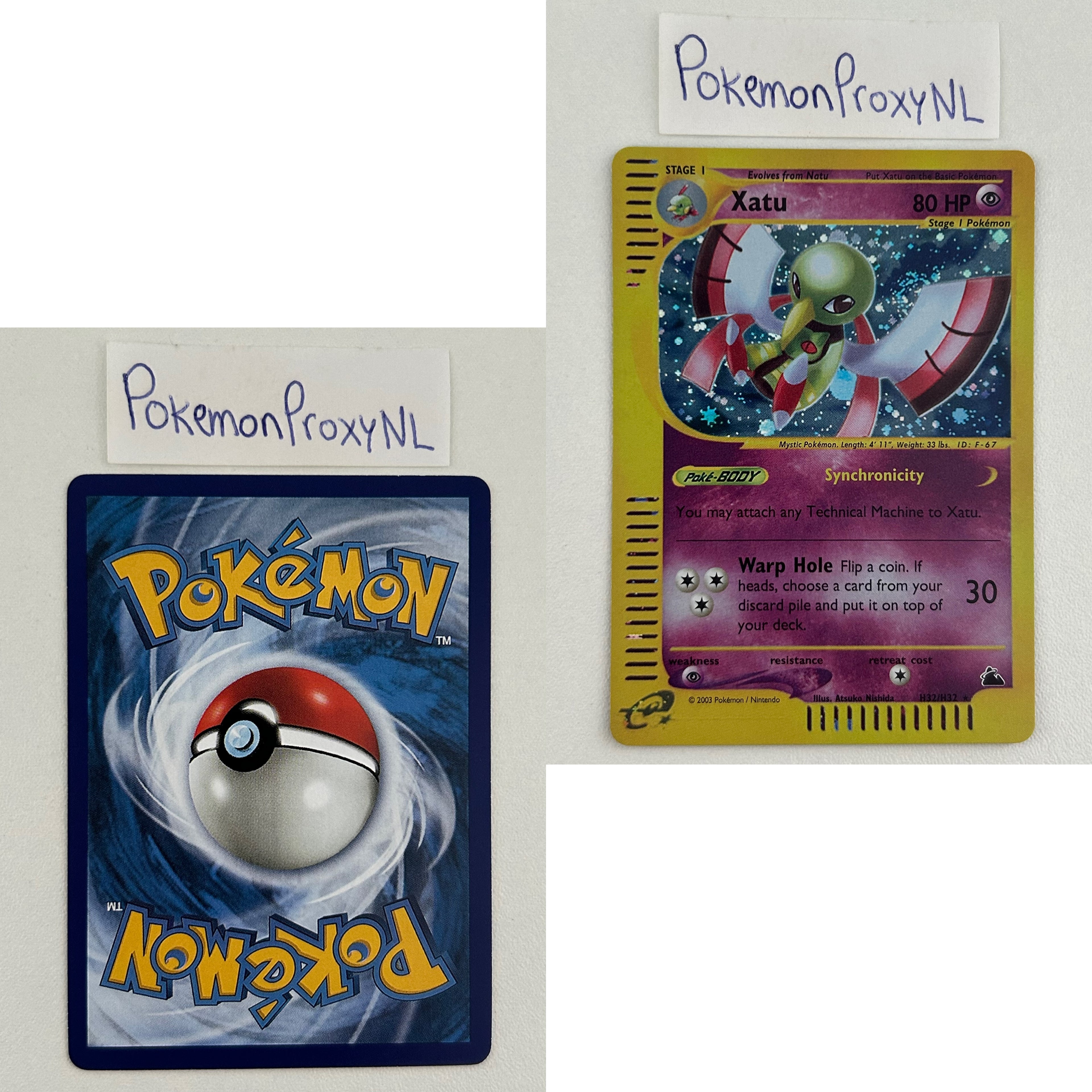 Skyridge Set (SK) / H1/144 - 150/144 / 2003 / PROXY Pokémon TCG card(s)