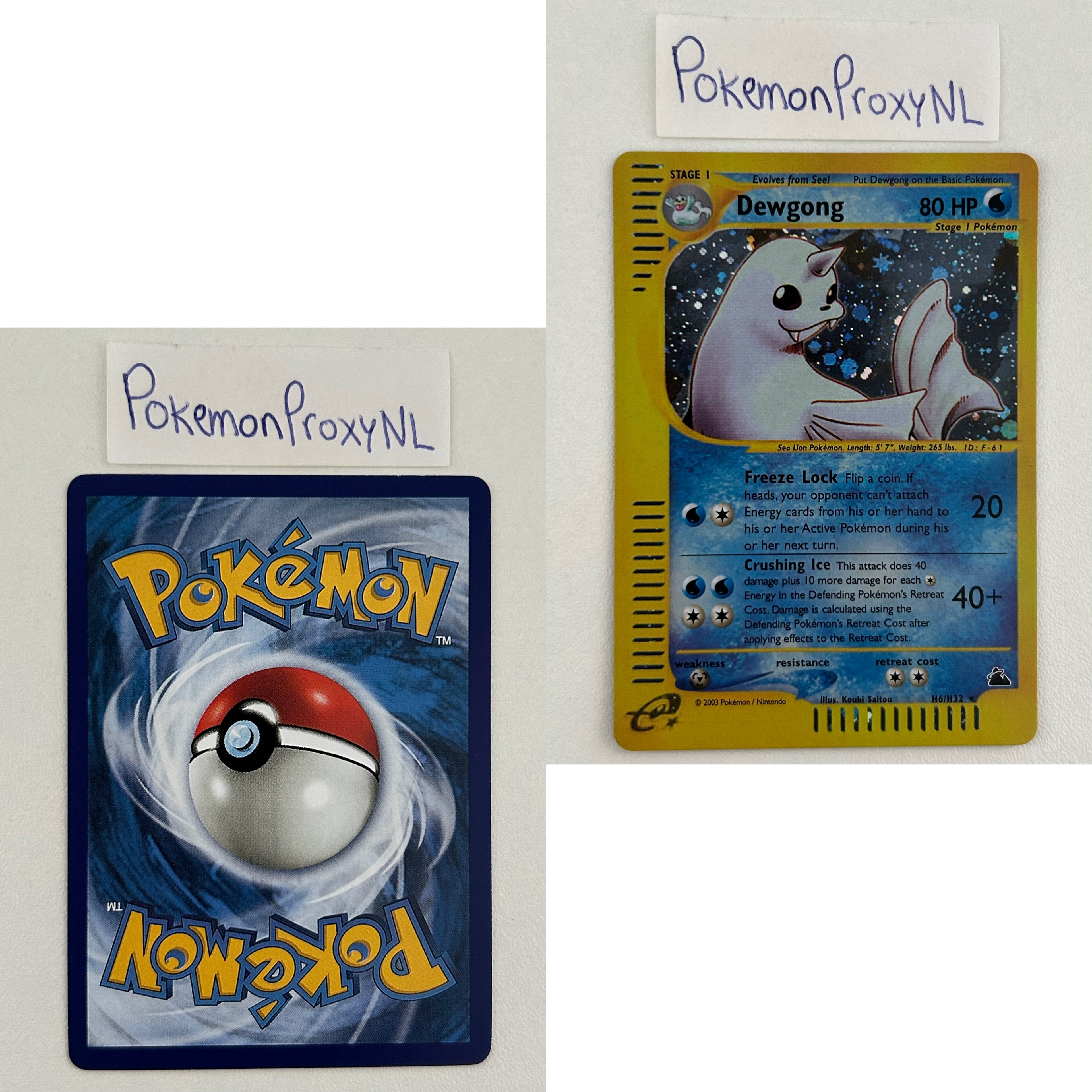 Skyridge Set (SK) / H1/144 - 150/144 / 2003 / PROXY Pokémon TCG card(s)