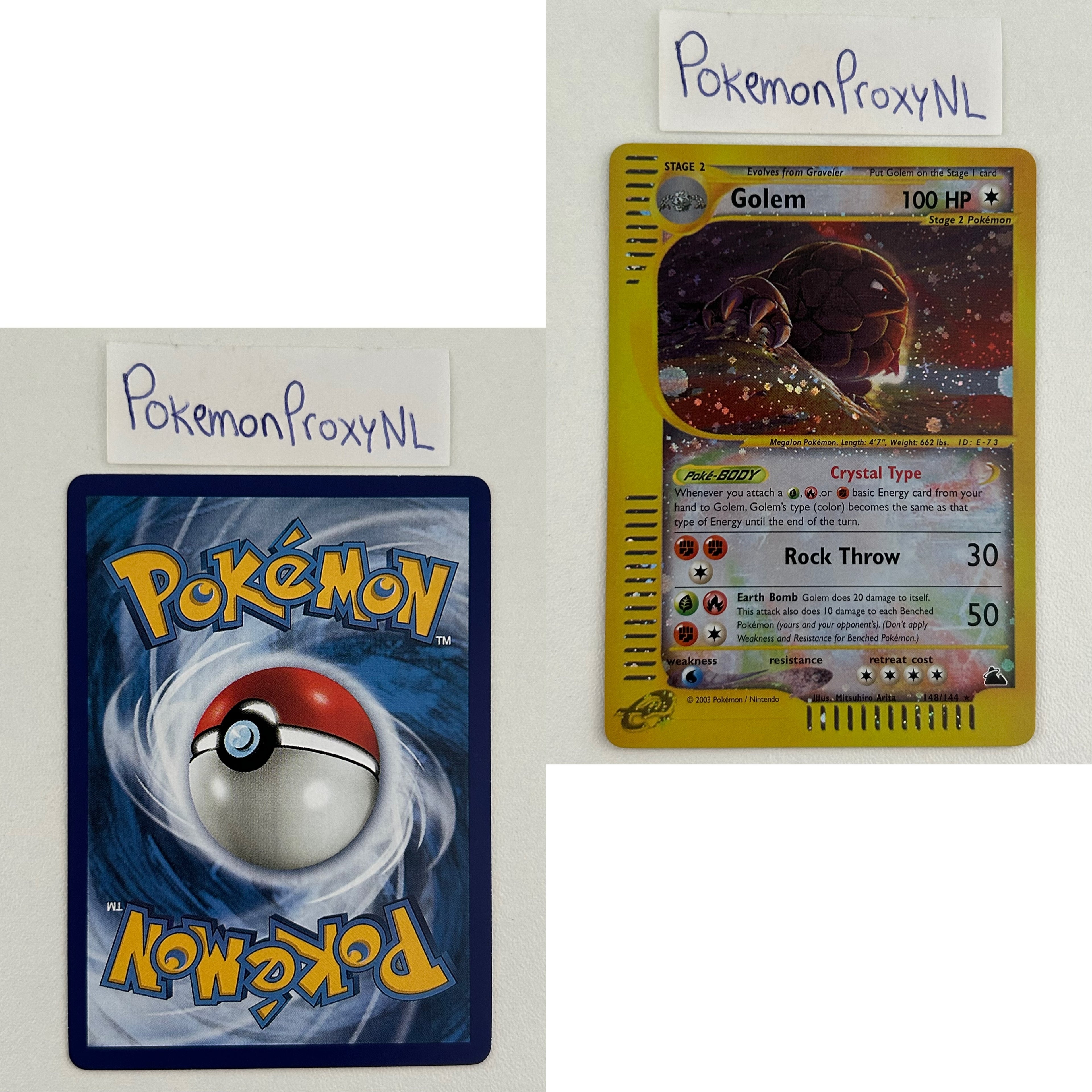 Skyridge Set (SK) / H1/144 - 150/144 / 2003 / PROXY Pokémon TCG card(s)