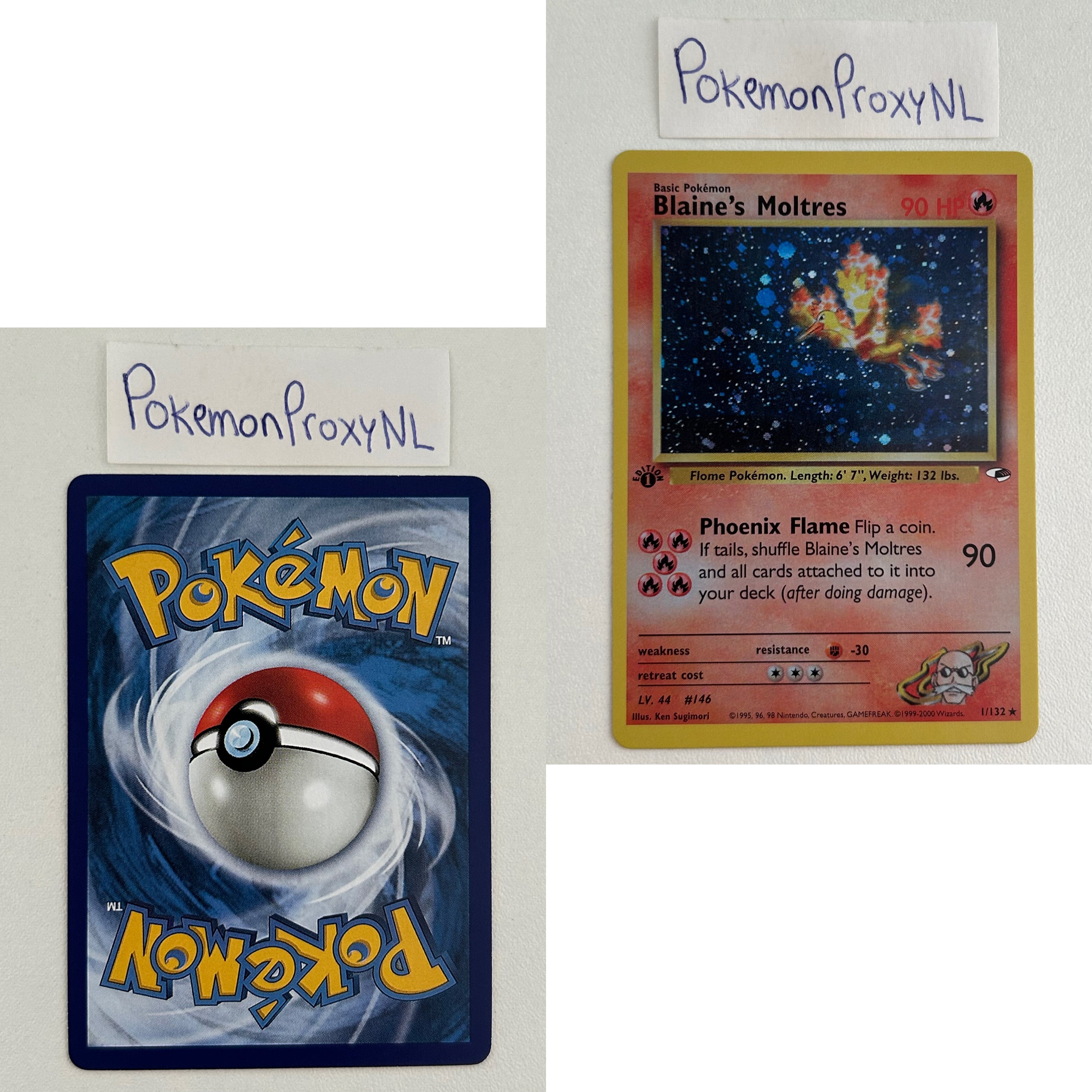 Gym Heroes Set (first edition) (G1) / 1/132 - 132/132 / 1999 / PROXY Pokémon TCG card(s)