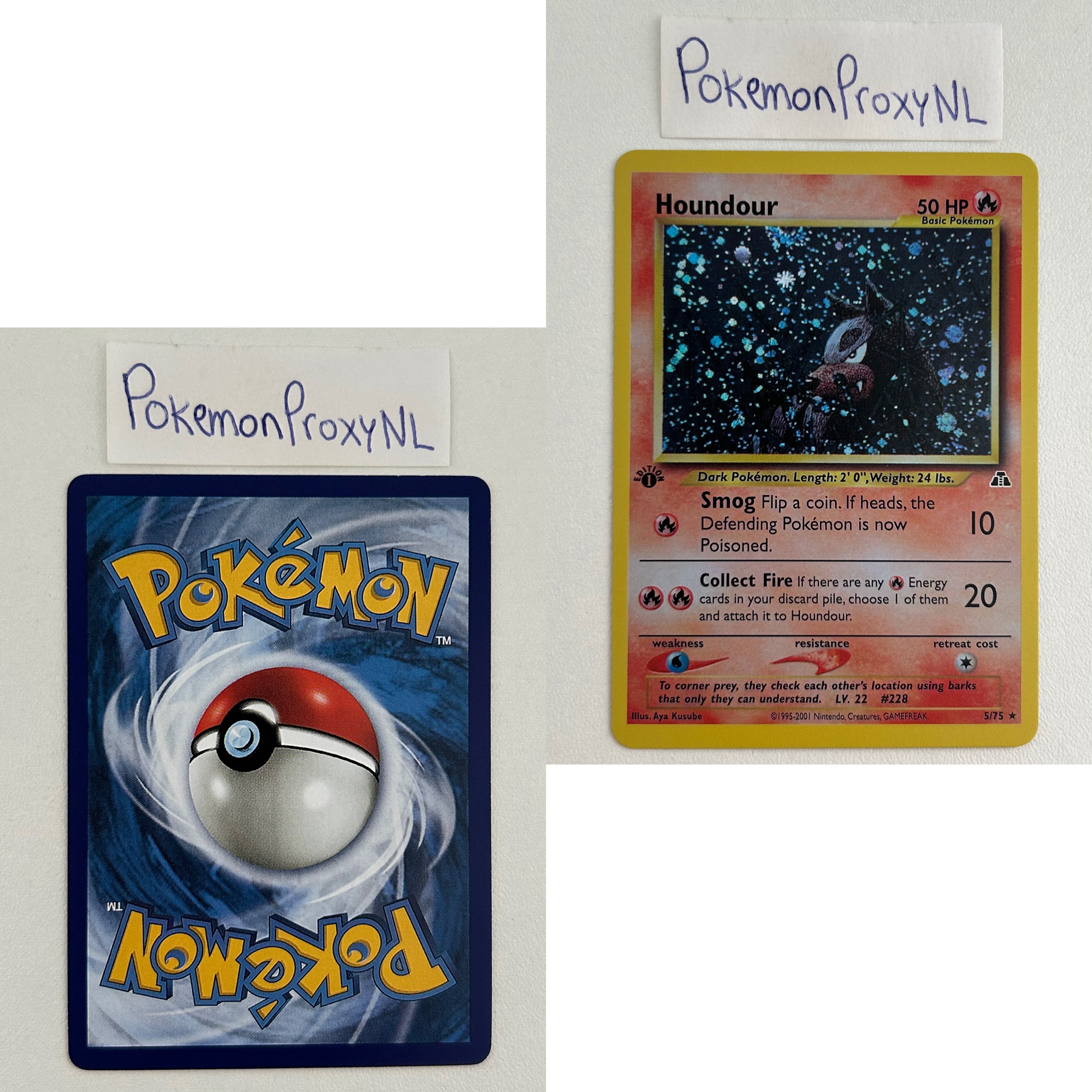 Neo Discovery Set (first edition) (NDI) / 1/75 - 75/75 / 2001 / PROXY Pokémon TCG card(s)