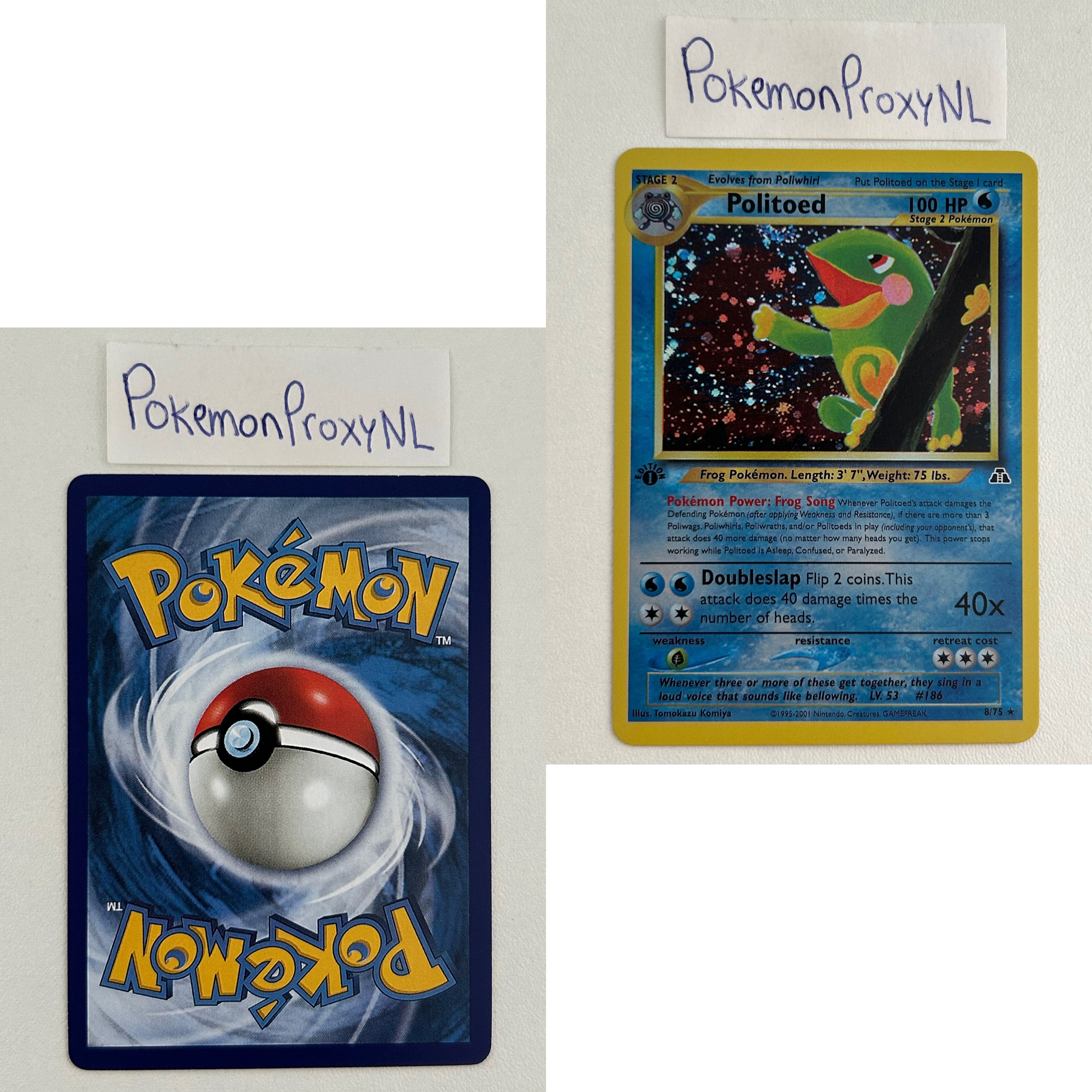 Neo Discovery Set (first edition) (NDI) / 1/75 - 75/75 / 2001 / PROXY Pokémon TCG card(s)
