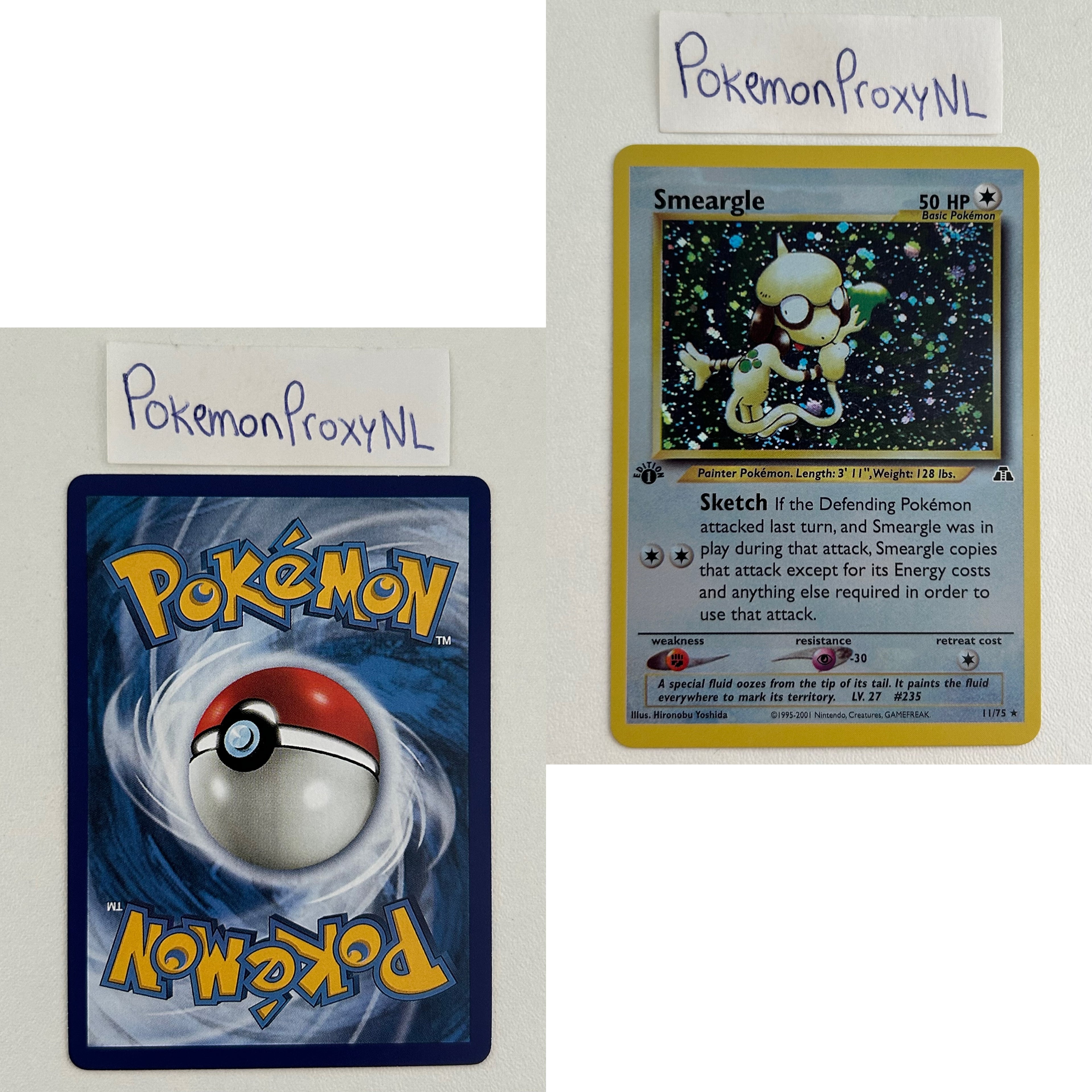 Neo Discovery Set (first edition) (NDI) / 1/75 - 75/75 / 2001 / PROXY Pokémon TCG card(s)
