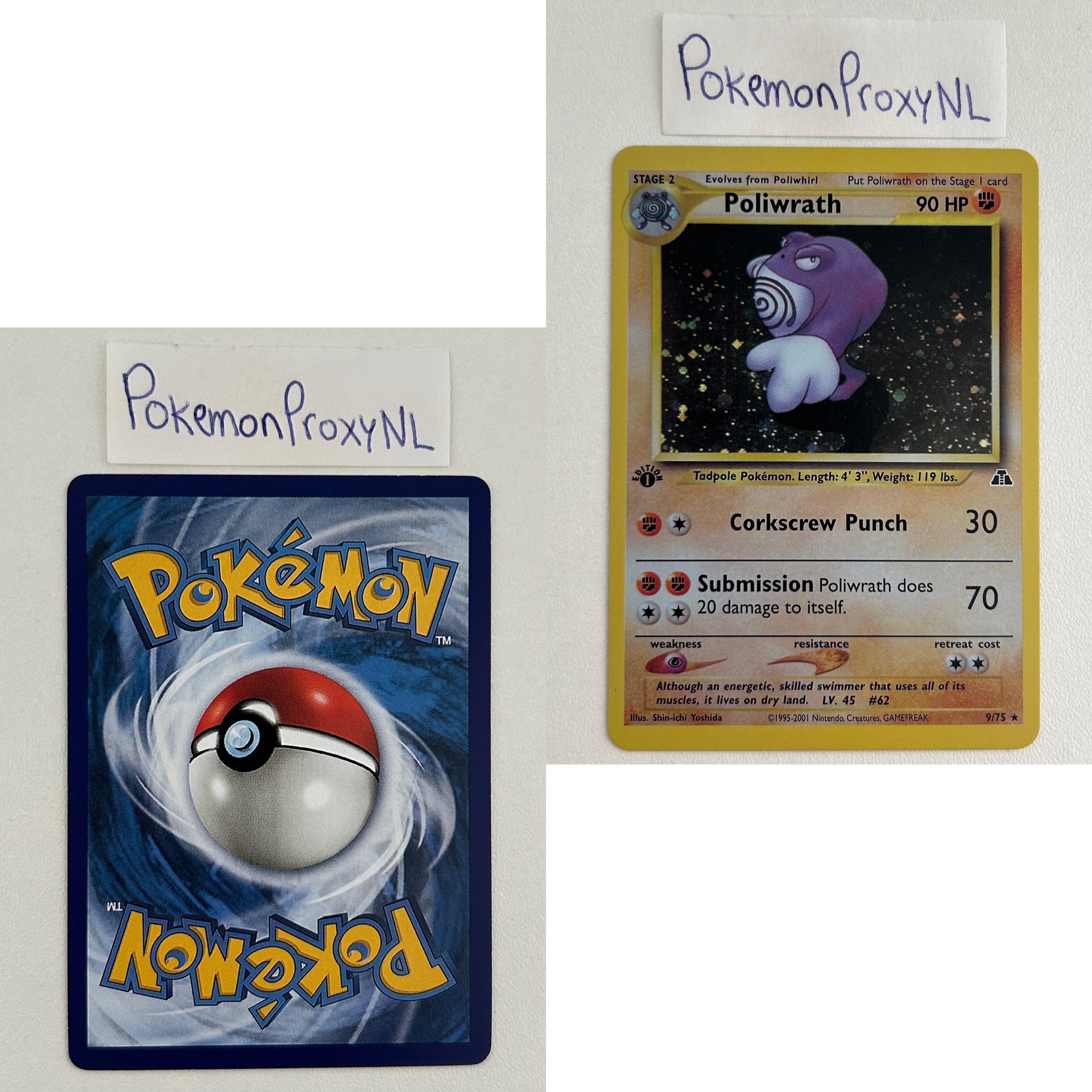 Neo Discovery Set (first edition) (NDI) / 1/75 - 75/75 / 2001 / PROXY Pokémon TCG card(s)