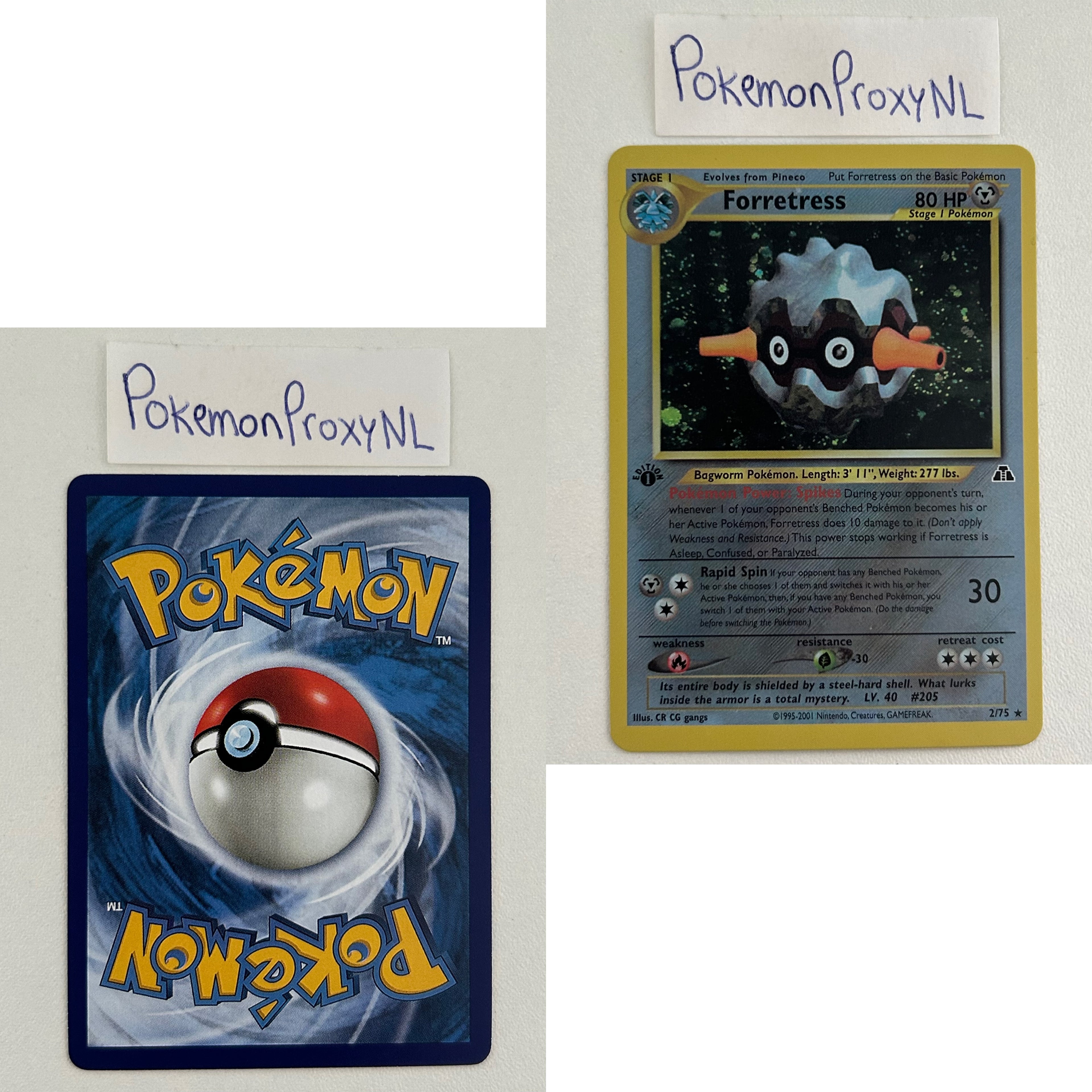 Neo Discovery Set (first edition) (NDI) / 1/75 - 75/75 / 2001 / PROXY Pokémon TCG card(s)