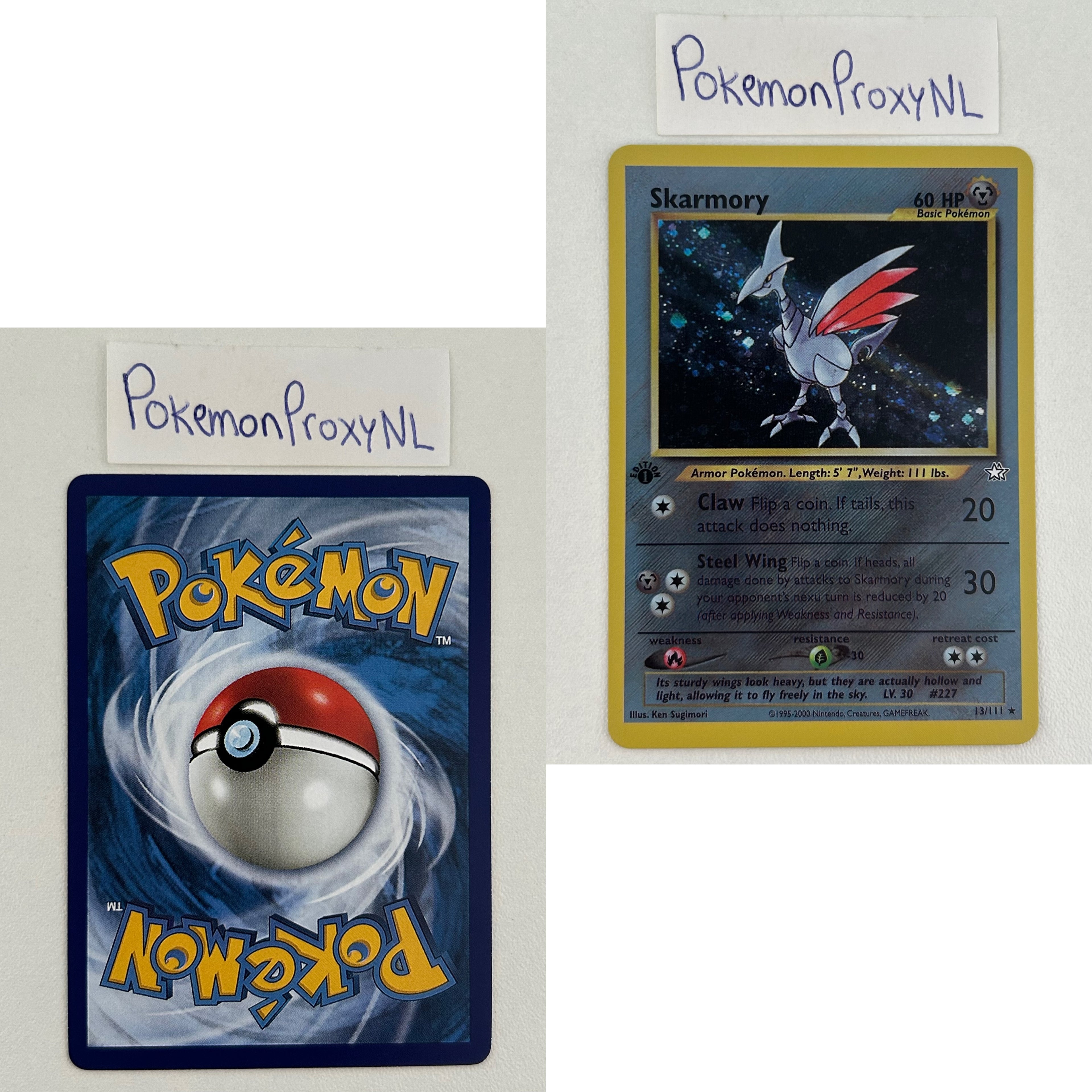 Neo Genesis Set (first edition) (N1) / 1/111 - 111/111 / 2000 / PROXY Pokémon TCG card(s)