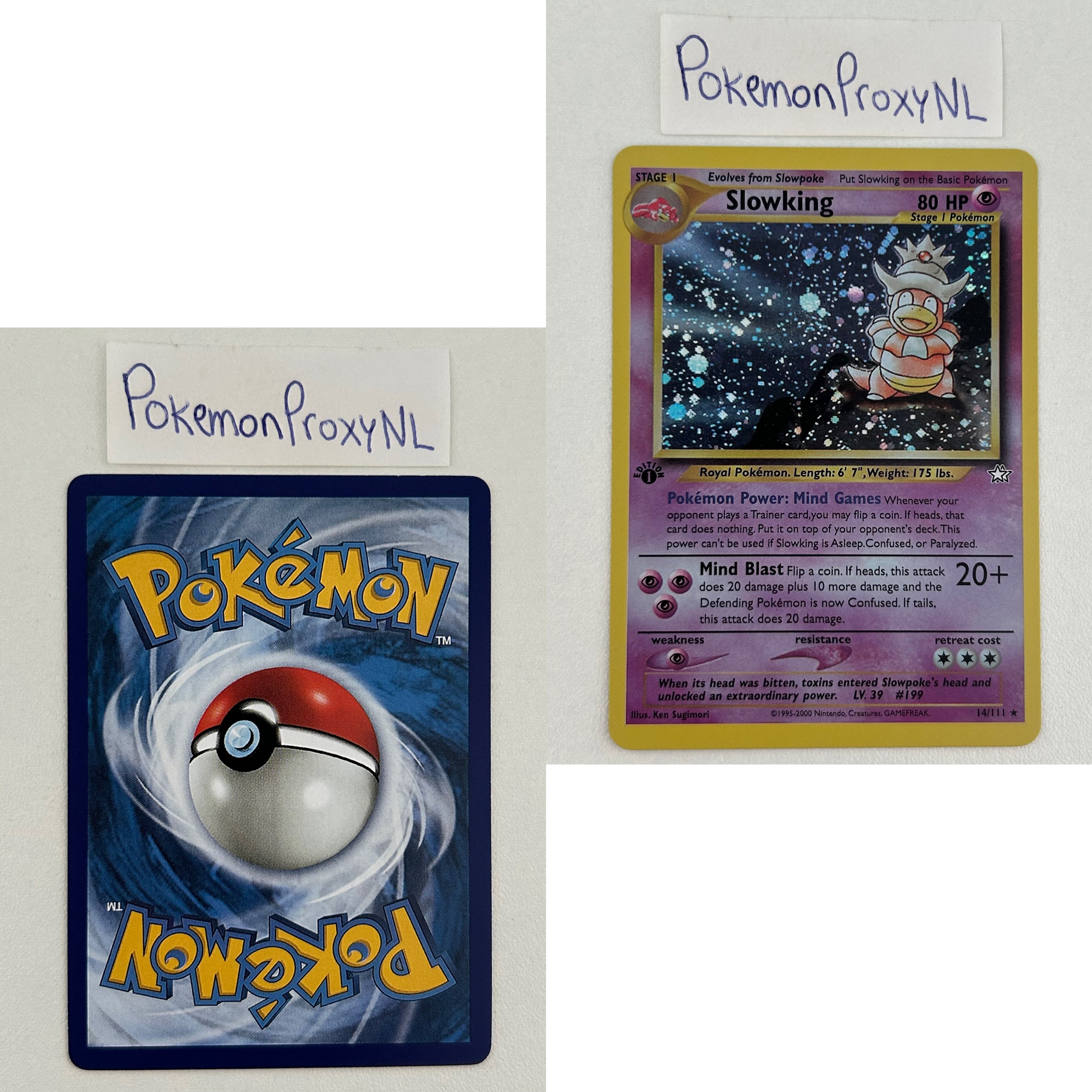 Neo Genesis Set (first edition) (N1) / 1/111 - 111/111 / 2000 / PROXY Pokémon TCG card(s)