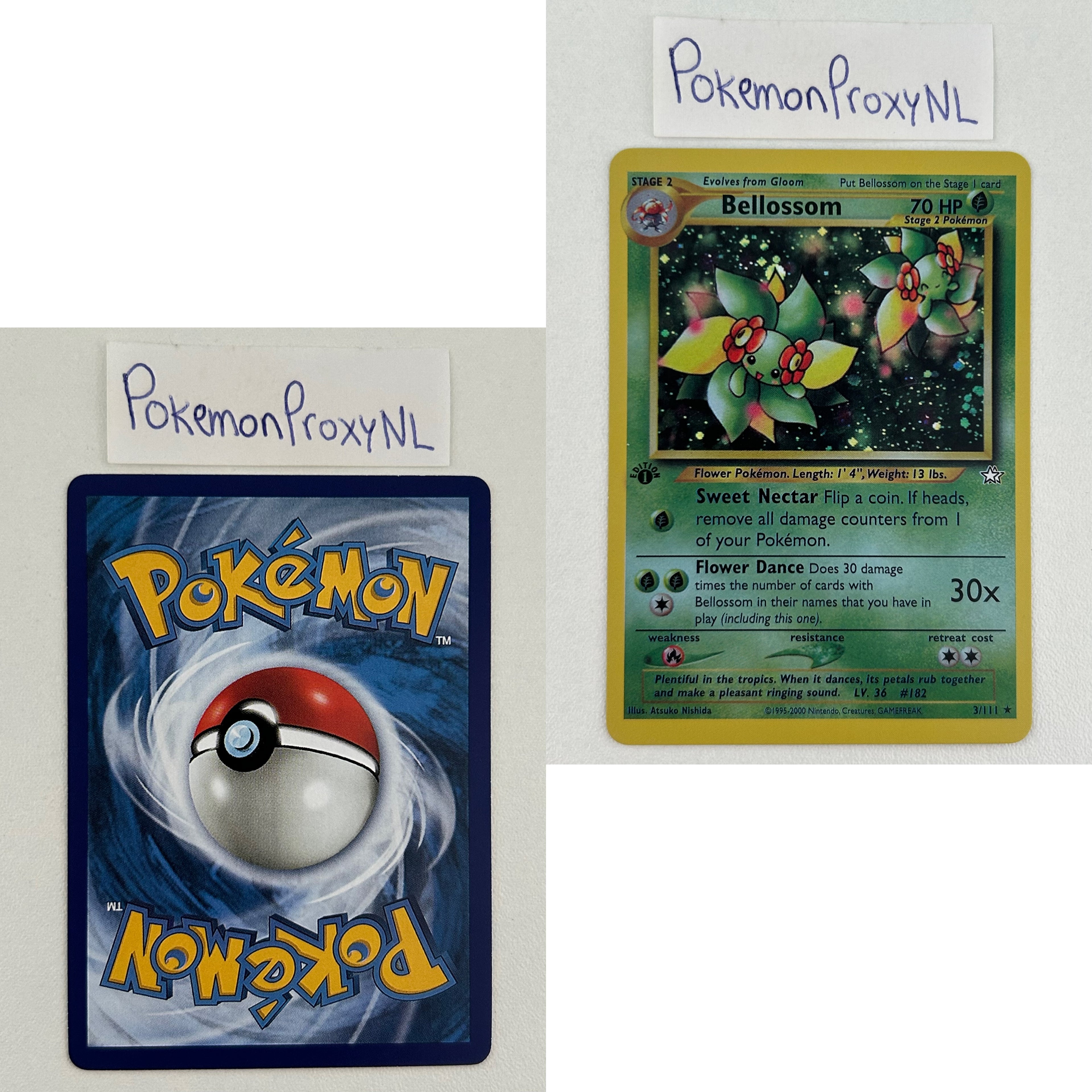 Neo Genesis Set (first edition) (N1) / 1/111 - 111/111 / 2000 / PROXY Pokémon TCG card(s)