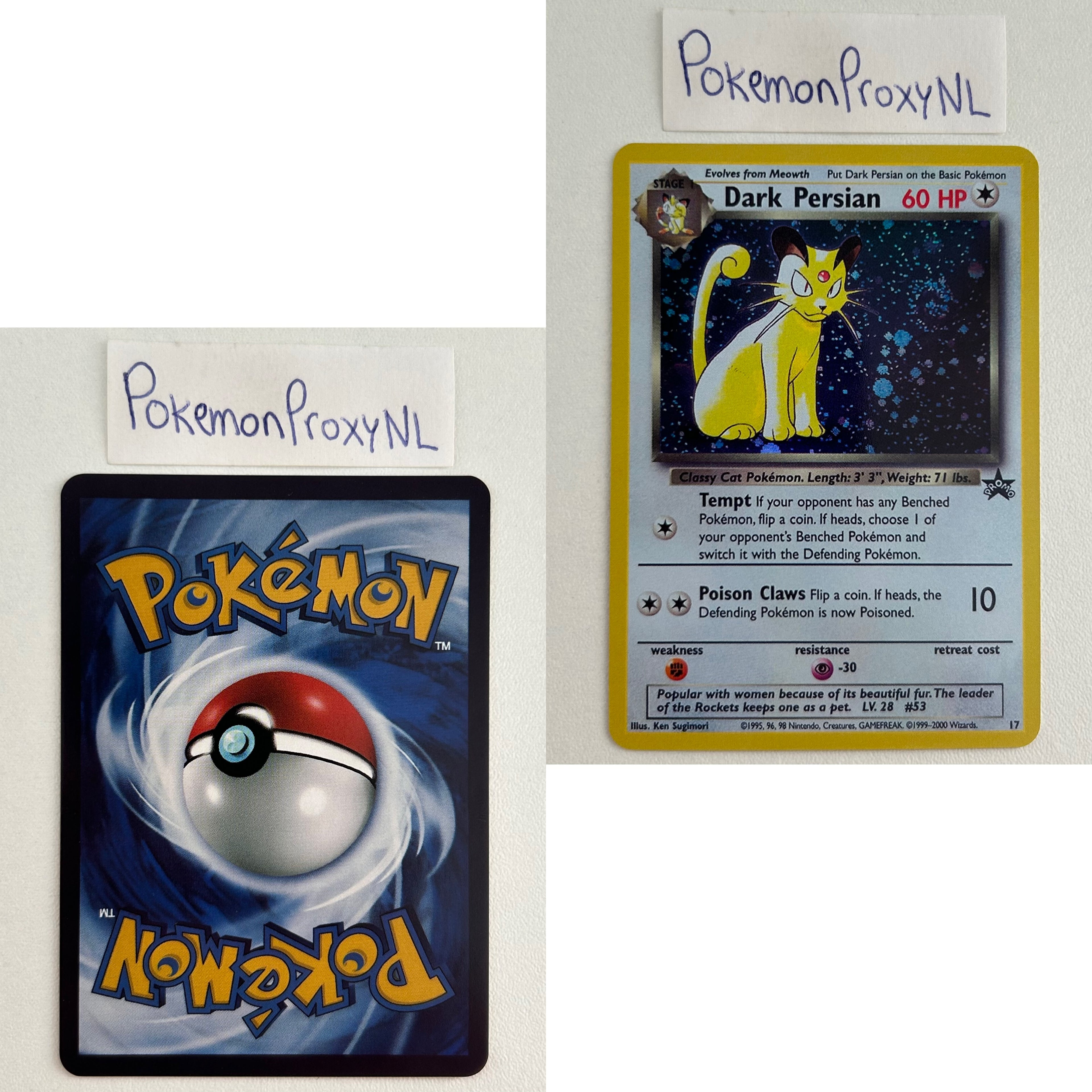 Wizards Black Star Promos Set (WP) / 1 - 53 / 1999-2003 / PROXY Pokémon TCG card(s)