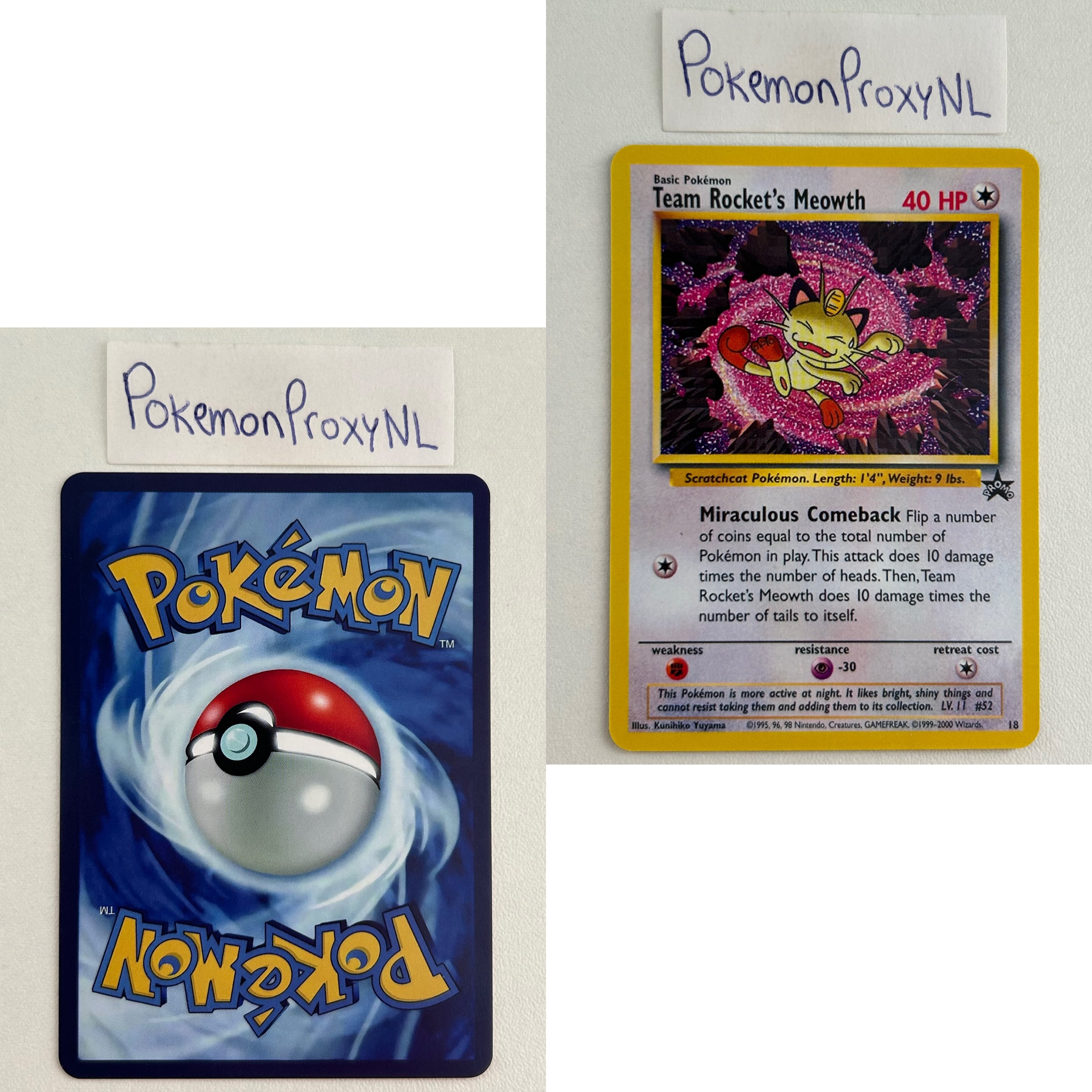Wizards Black Star Promos Set (WP) / 1 - 53 / 1999-2003 / PROXY Pokémon TCG card(s)