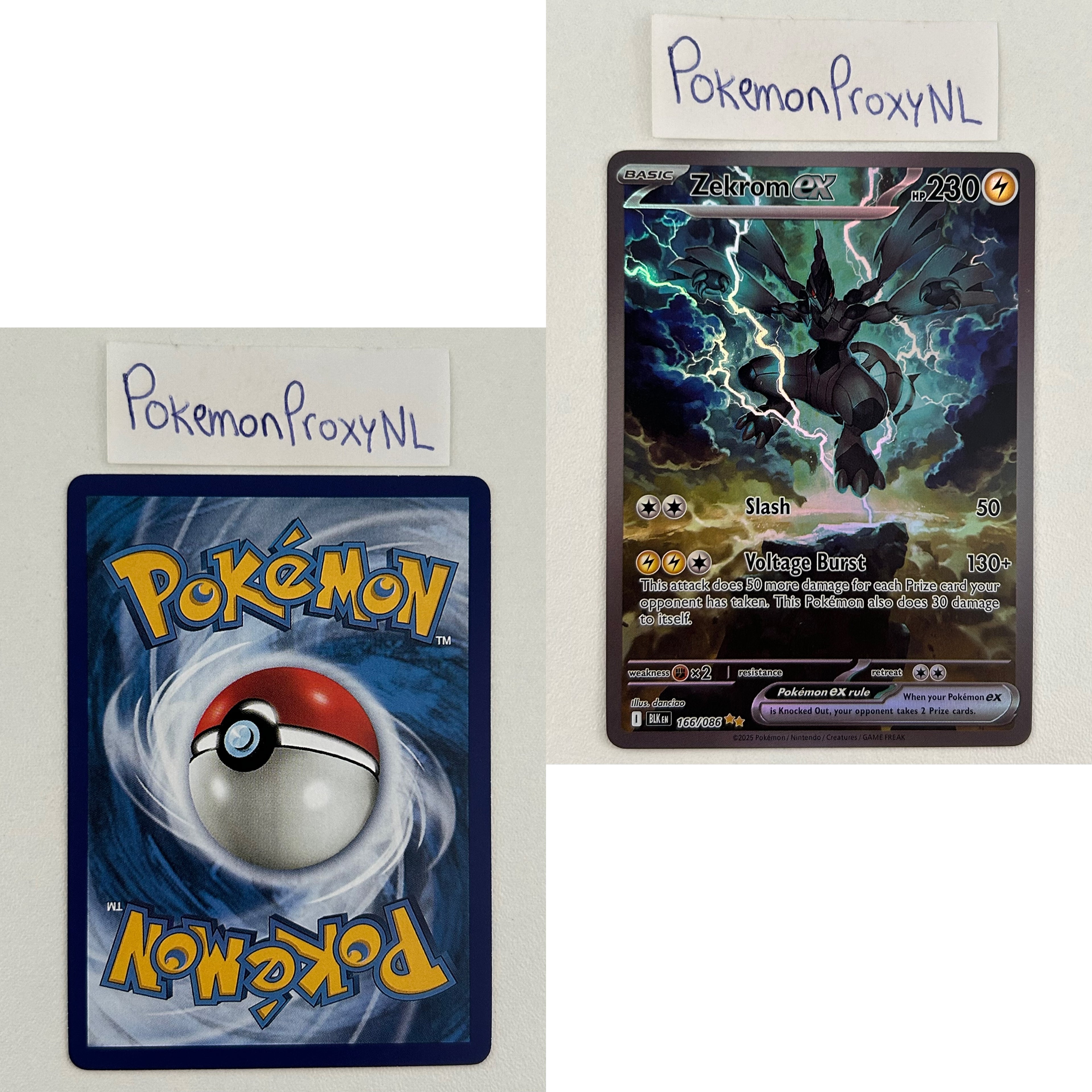 Black Bolt Set (BLK) / 001/086 - 172/086 / 2025 / PROXY Pokémon TCG card(s)