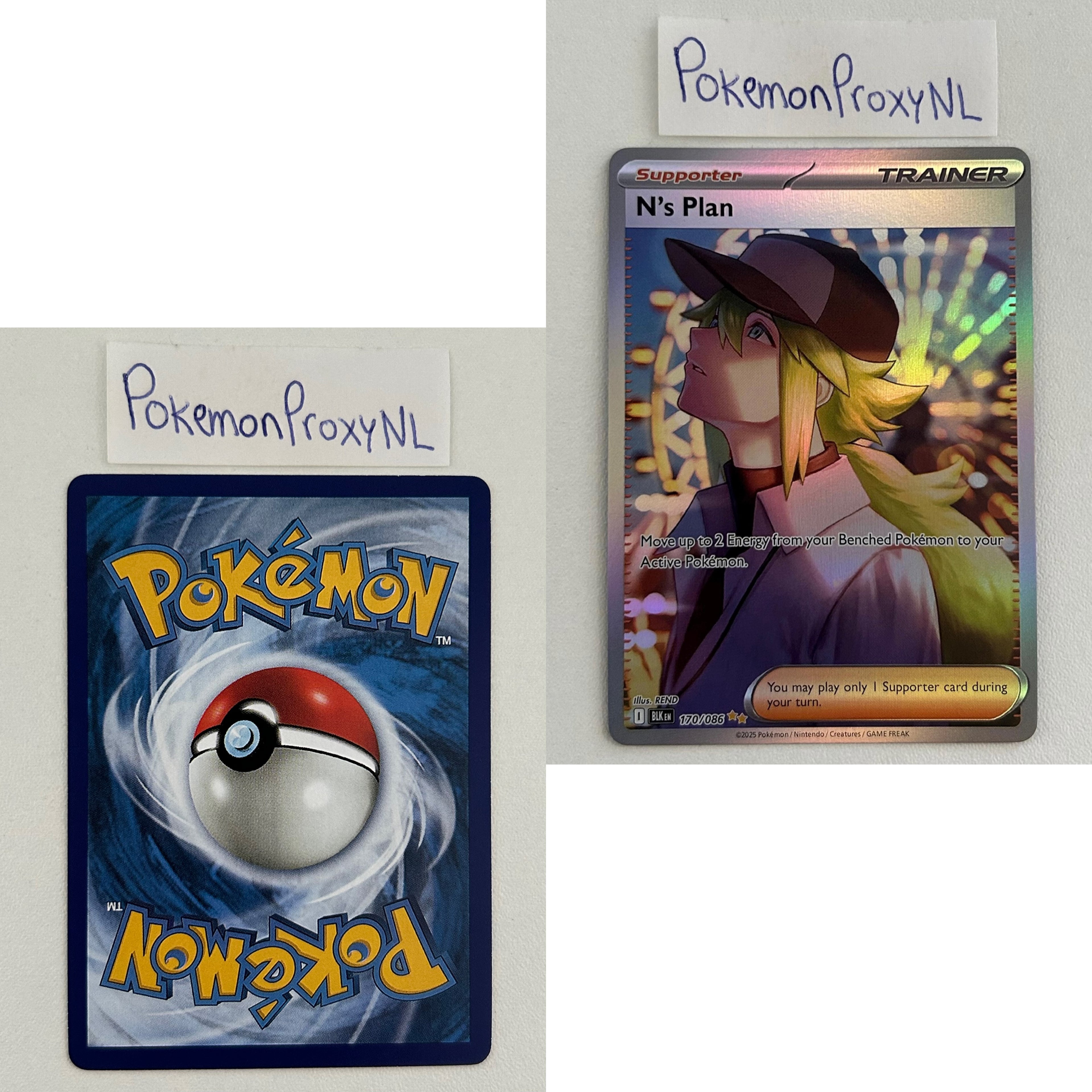 Black Bolt Set (BLK) / 001/086 - 172/086 / 2025 / PROXY Pokémon TCG card(s)