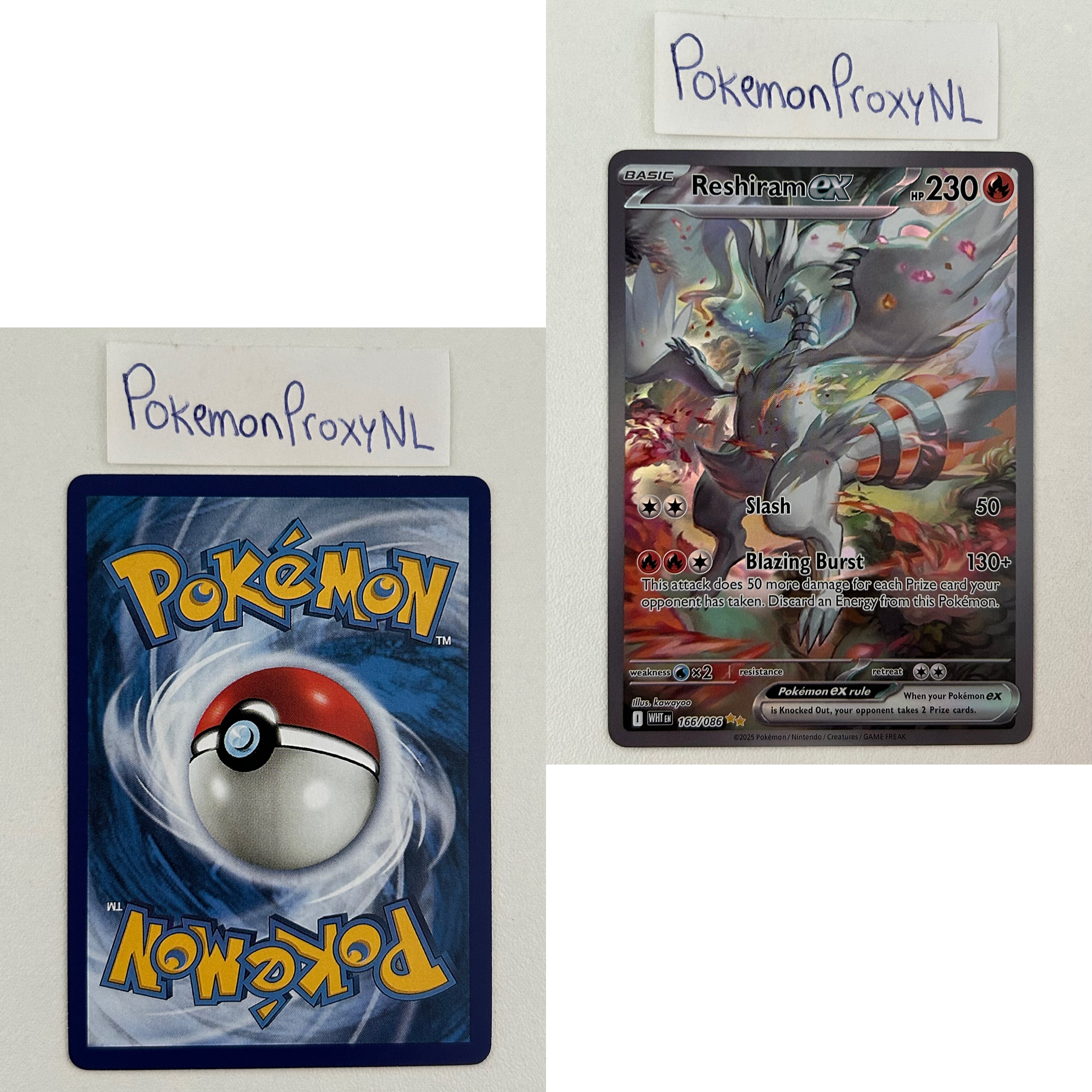 White Flare Set (WHT) / 001/086 - 173/086 / 2025 / PROXY Pokémon TCG card(s)