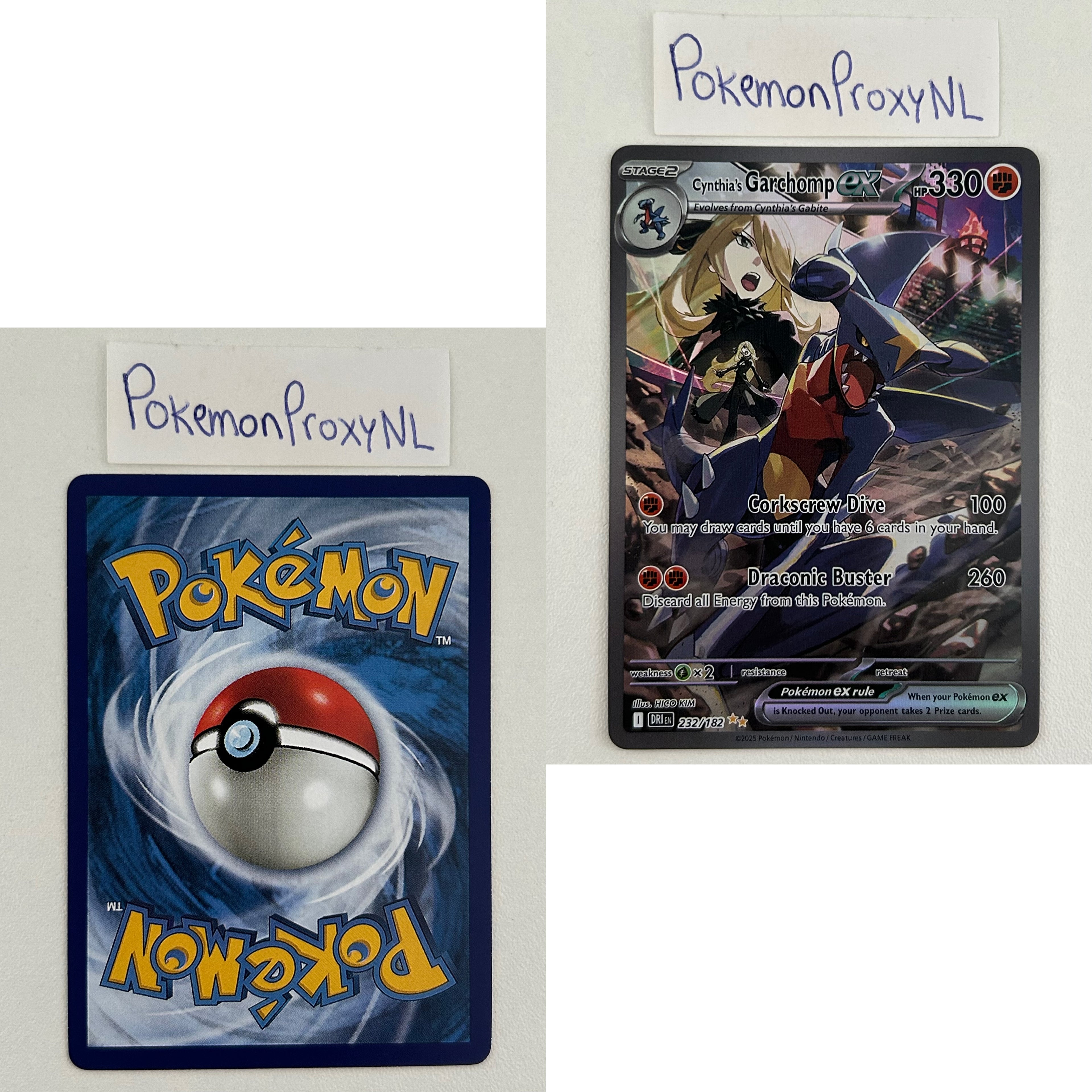 Destined Rivals Set (DRI) / 001/182 - 244/182 / 2025 / PROXY Pokémon TCG card(s)