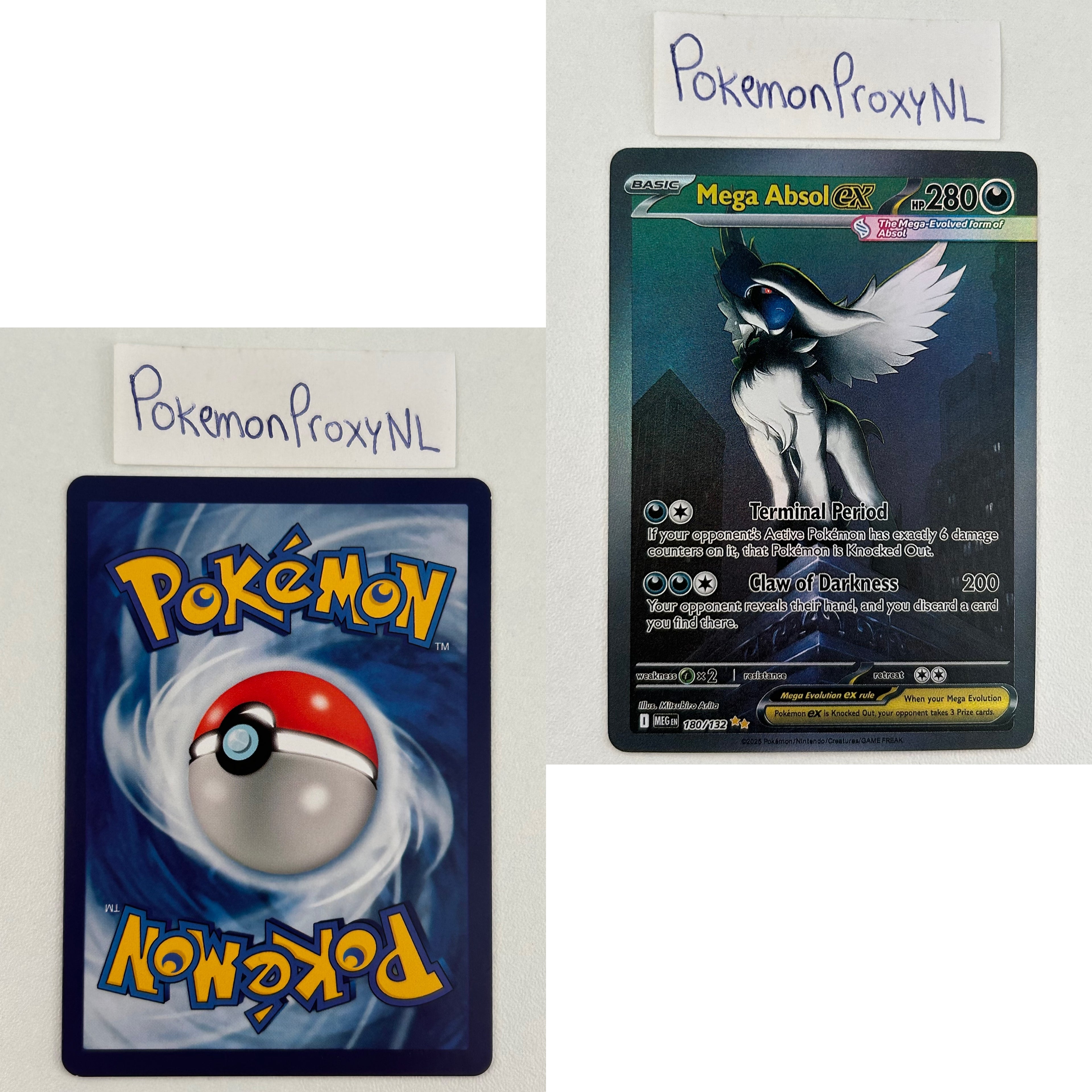 Mega Evolution Set (MEG) / 001/132 - 188/132 / 2025 / PROXY Pokémon TCG card(s)