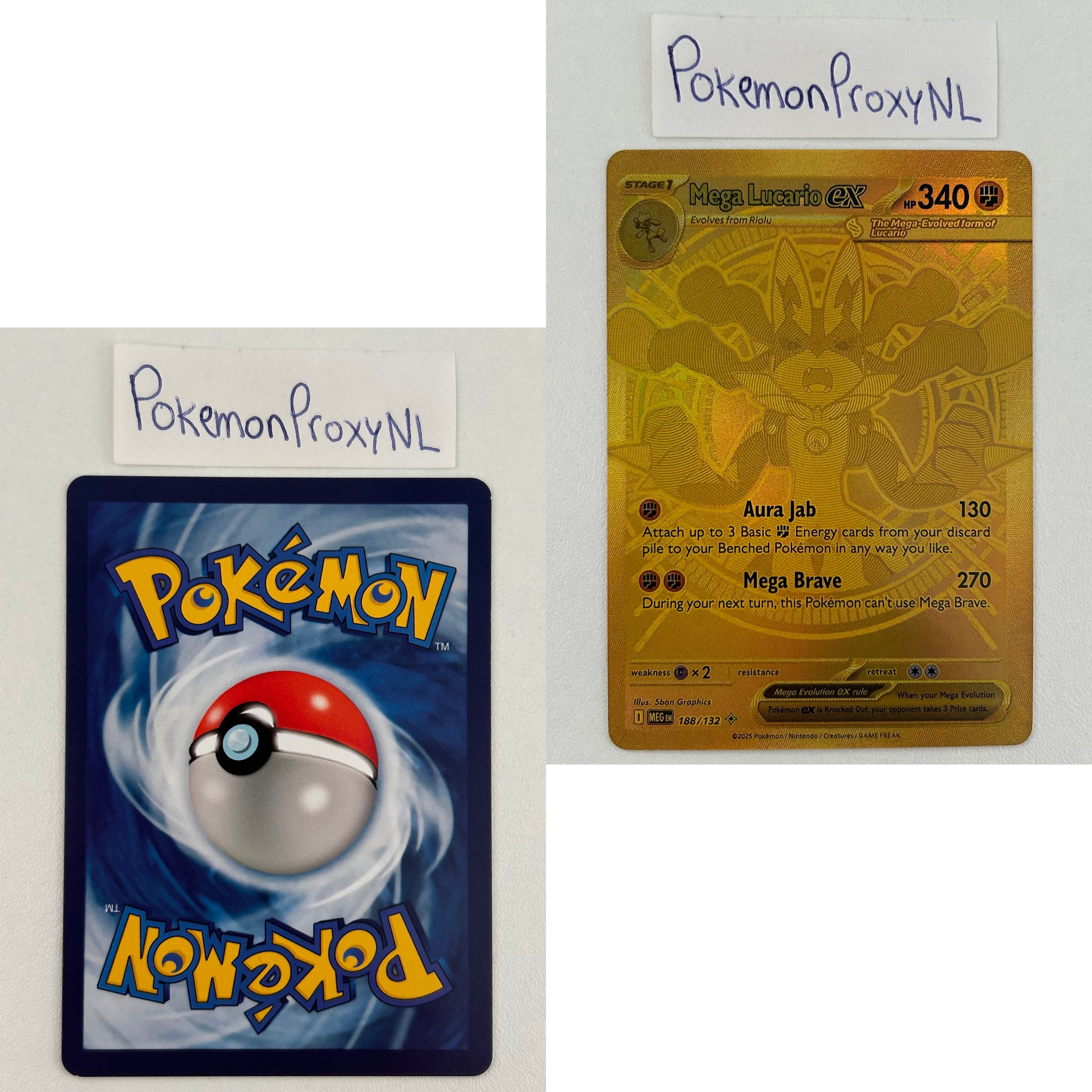 Mega Evolution Set (MEG) / 001/132 - 188/132 / 2025 / PROXY Pokémon TCG card(s)