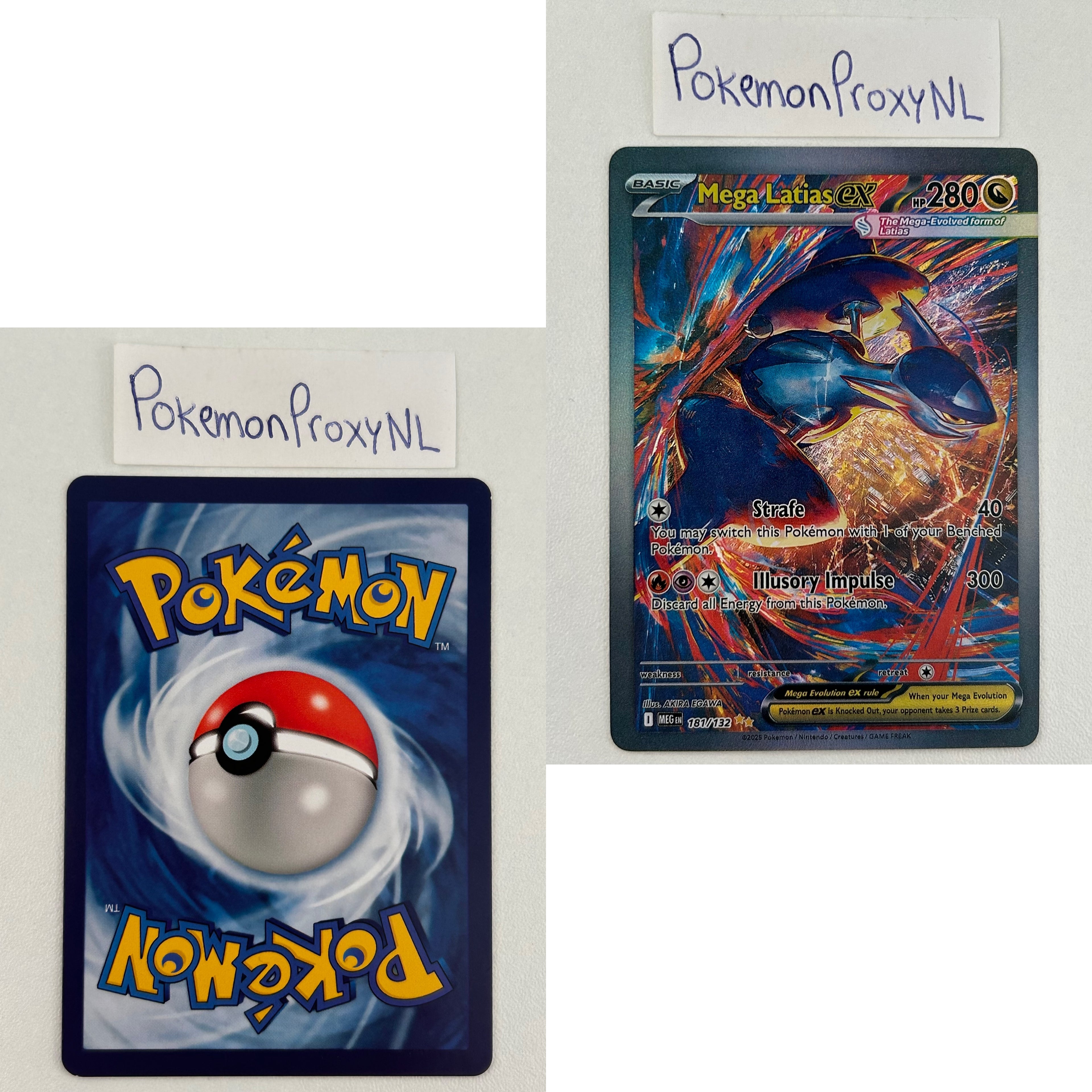 Mega Evolution Set (MEG) / 001/132 - 188/132 / 2025 / PROXY Pokémon TCG card(s)