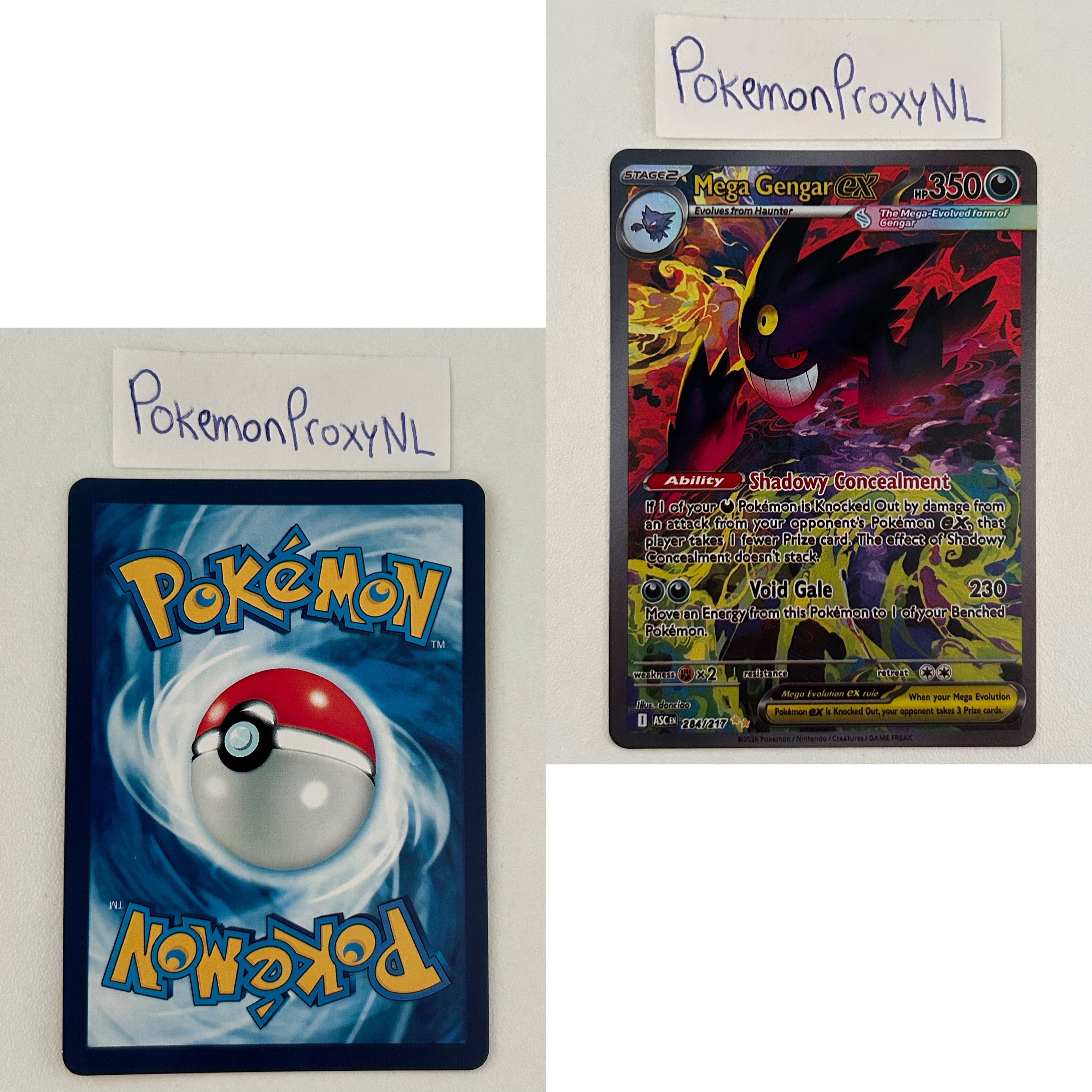Ascended Heroes Set (ASC) / 001/217 - 295/217 / 2026 / PROXY Pokémon TCG card(s)
