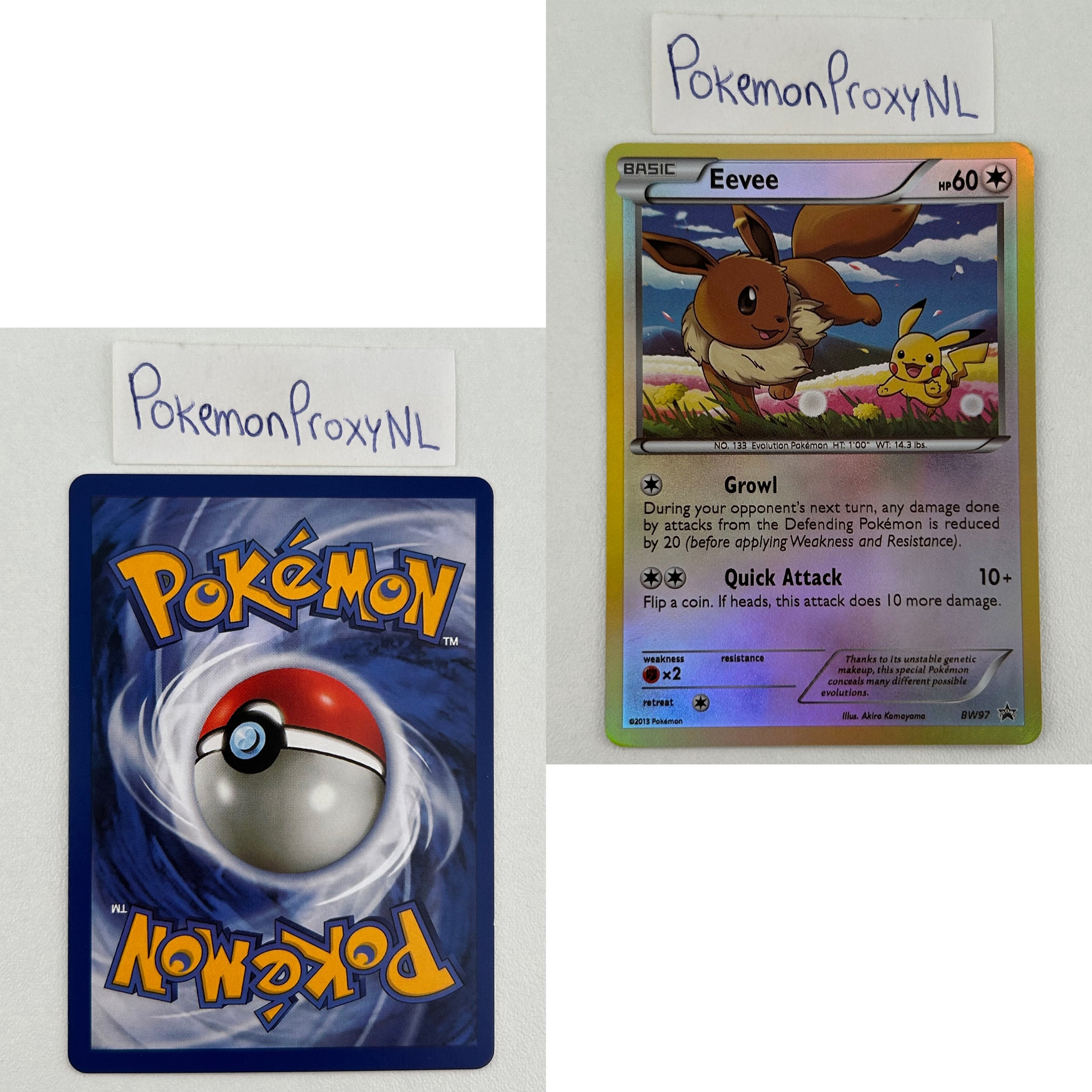 Black & White Promos Set (BW) / BW01 - BW101 / 2011-2013 / PROXY Pokémon TCG card(s)