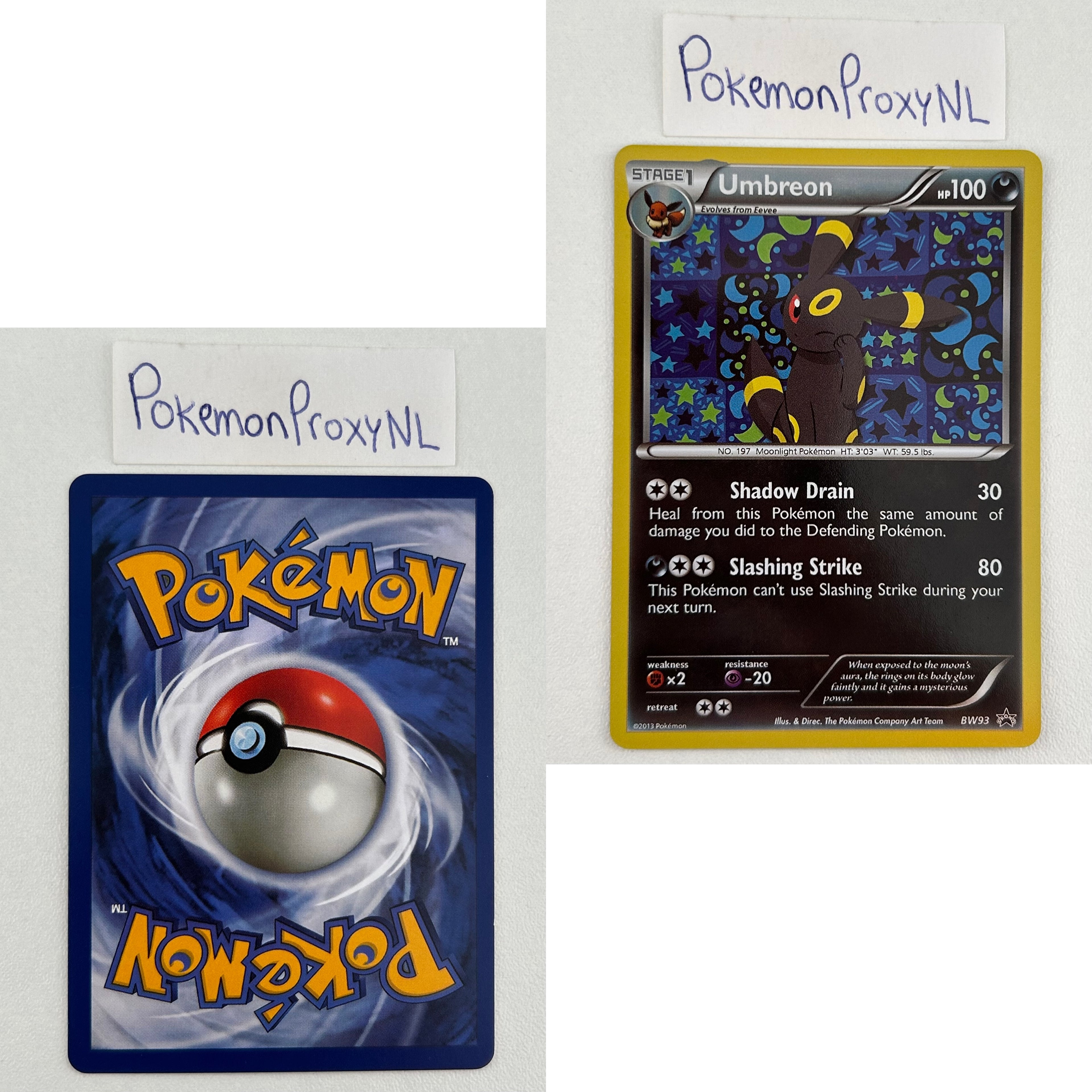 Black & White Promos Set (BW) / BW01 - BW101 / 2011-2013 / PROXY Pokémon TCG card(s)