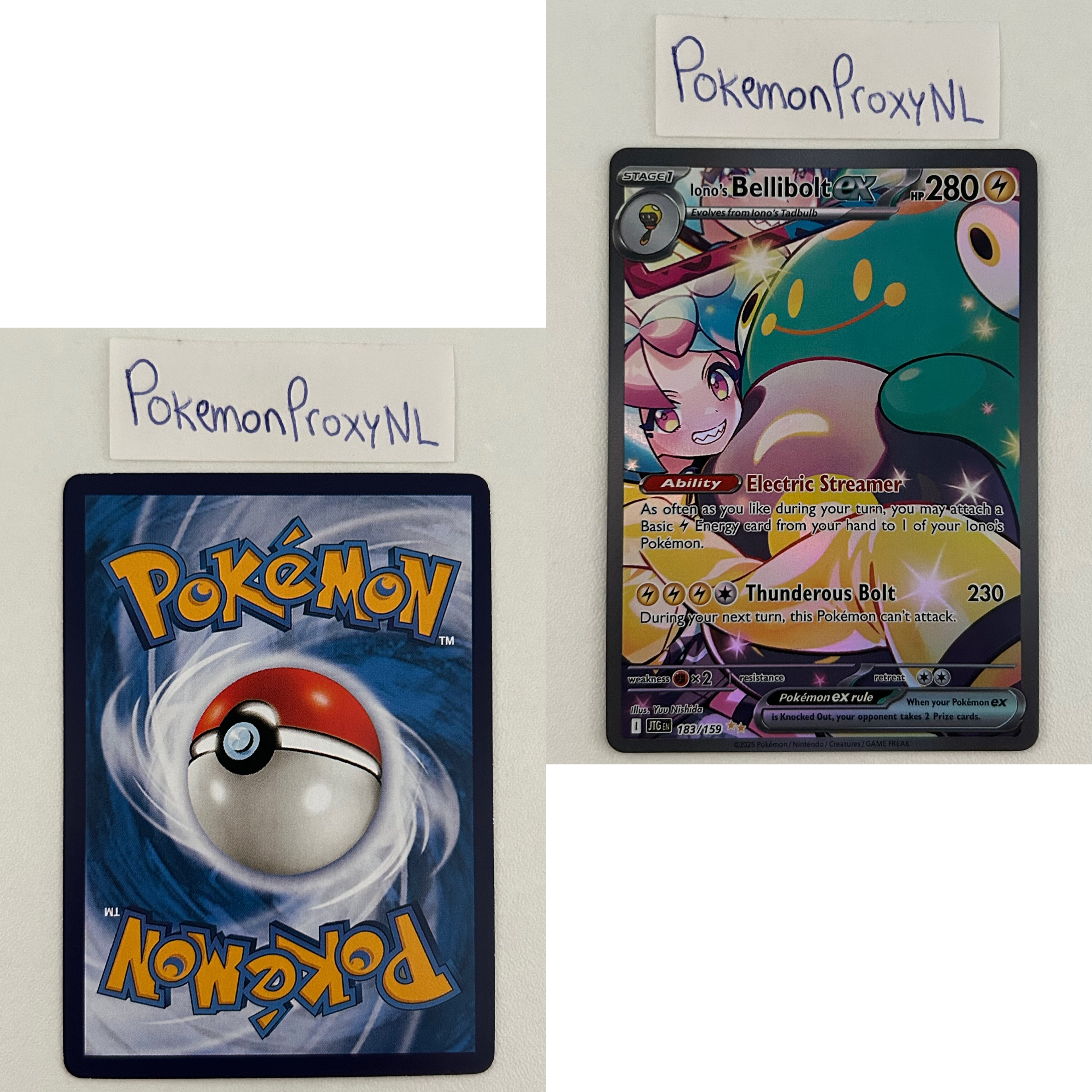 Journey Together Set (JTG) / 001/159 - 190/159 / 2025 / PROXY Pokémon TCG card(s)