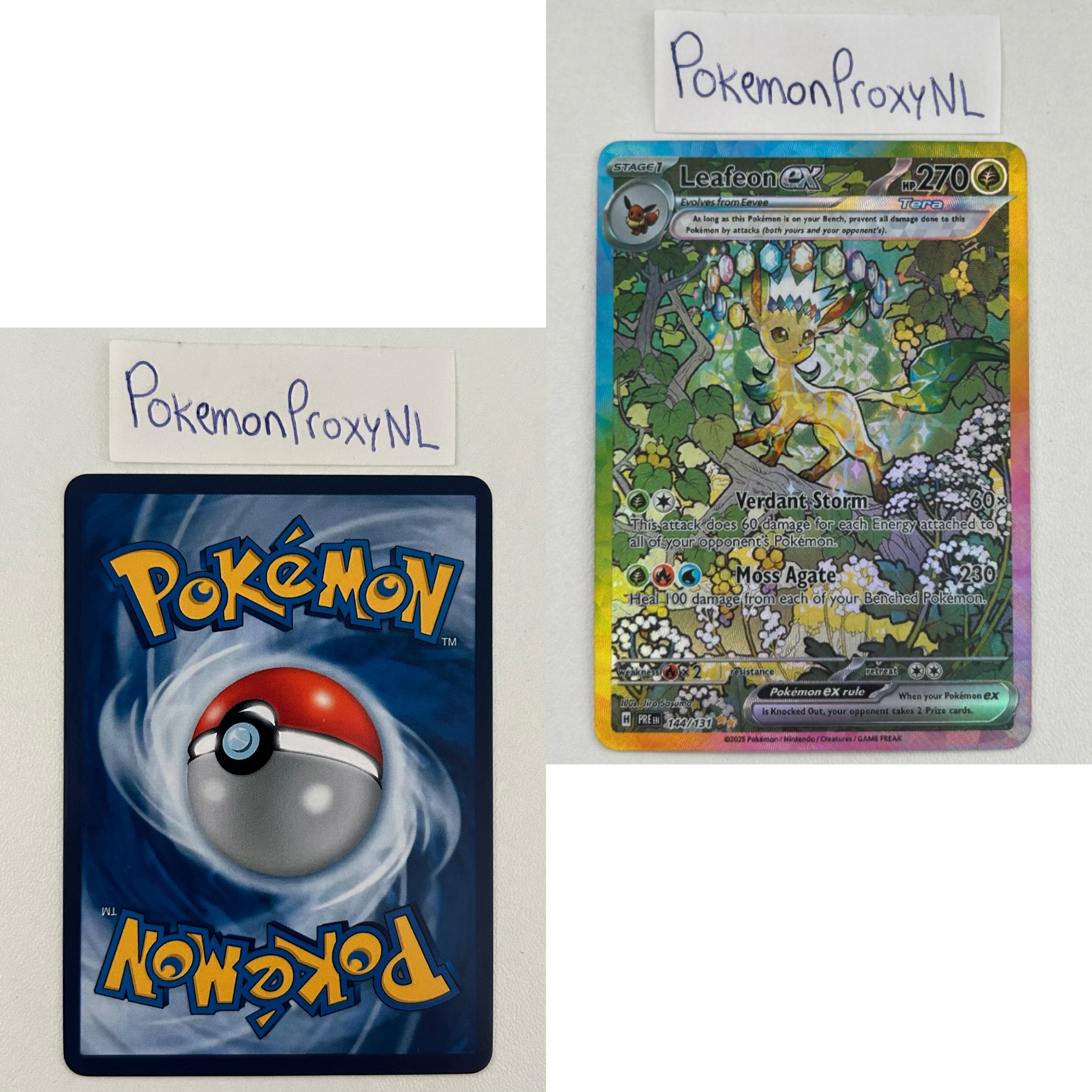 Prismatic Evolutions Set (PRE) / 001/131 - 180/131 / 2025 / PROXY Pokémon TCG card(s)