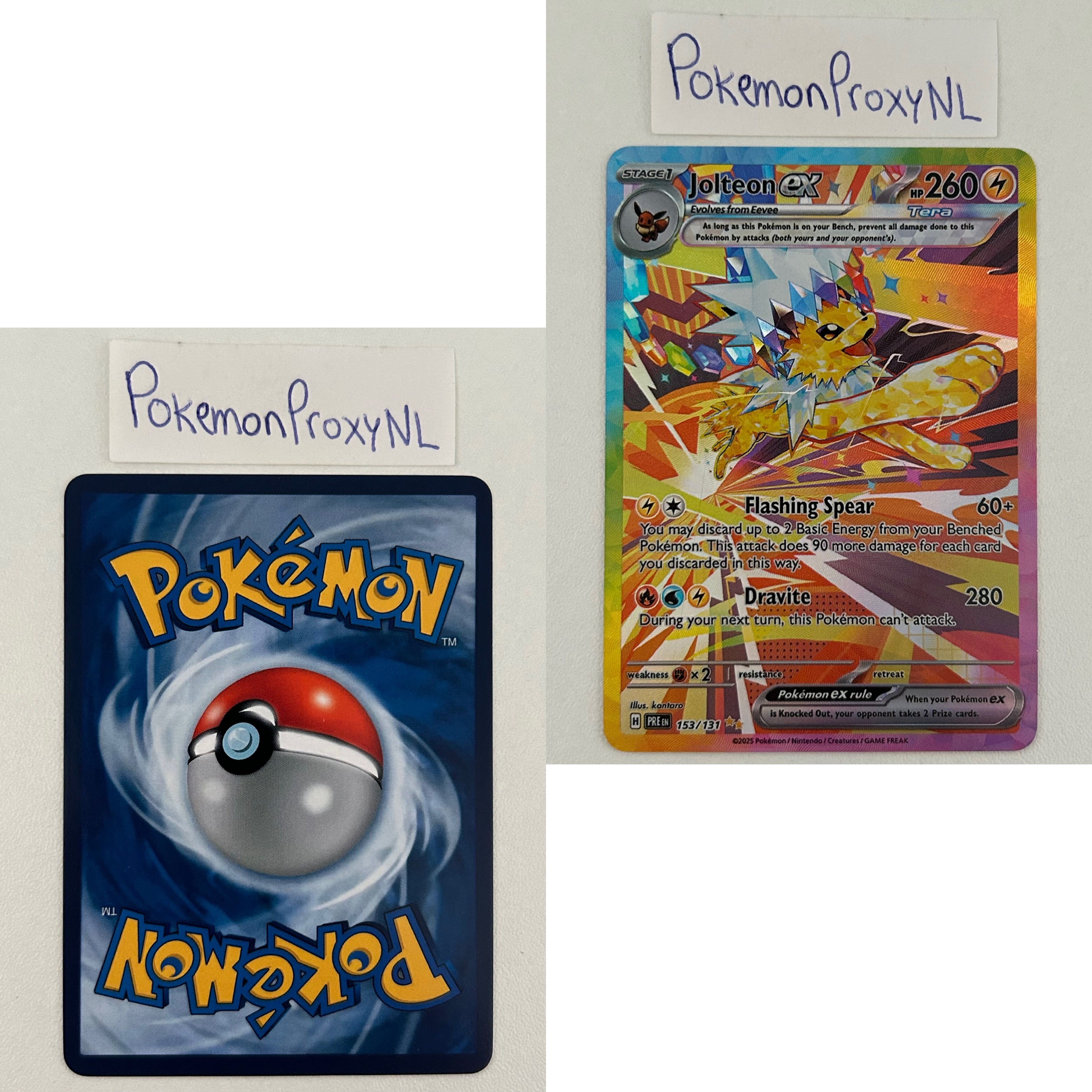 Prismatic Evolutions Set (PRE) / 001/131 - 180/131 / 2025 / PROXY Pokémon TCG card(s)