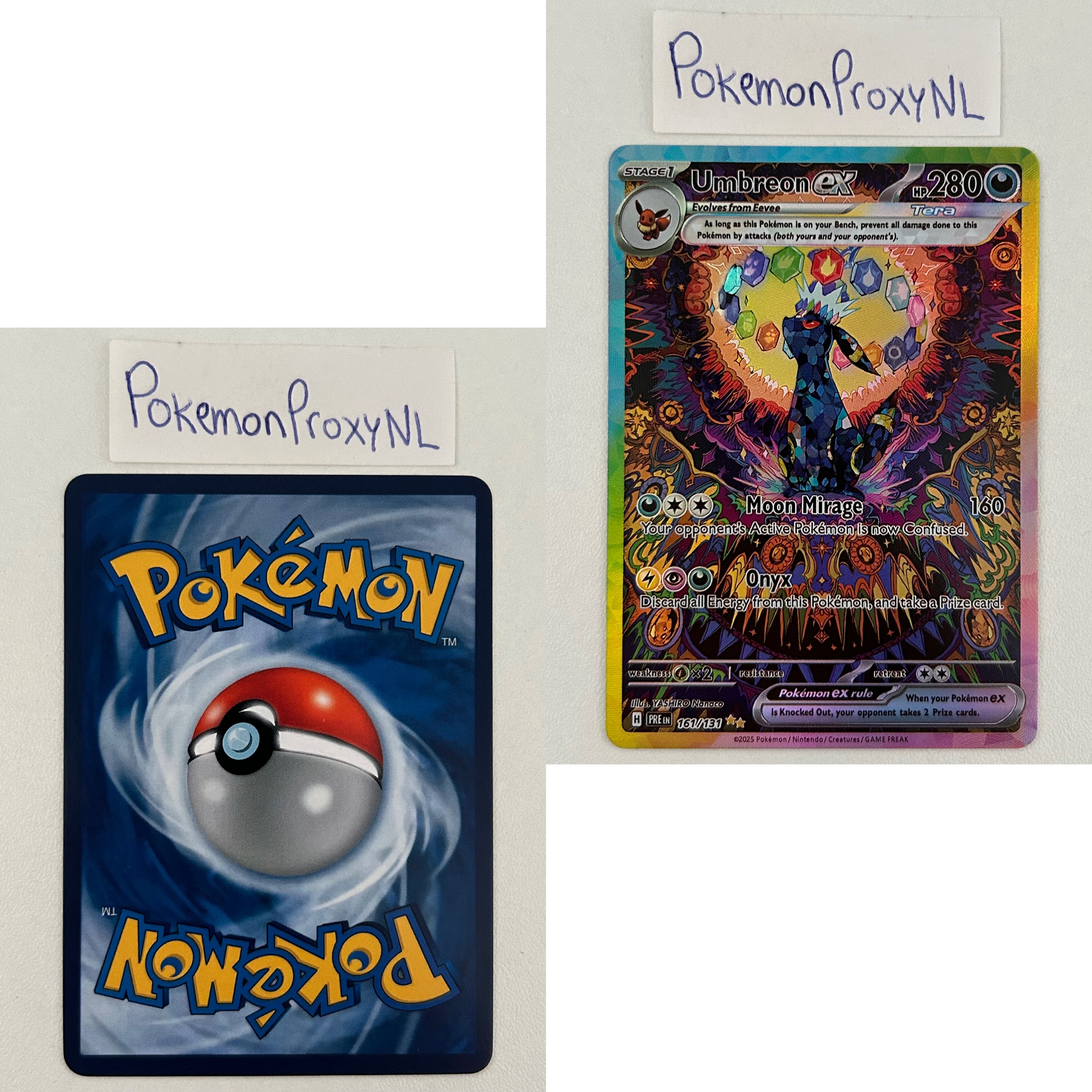 Prismatic Evolutions Set (PRE) / 001/131 - 180/131 / 2025 / PROXY Pokémon TCG card(s)
