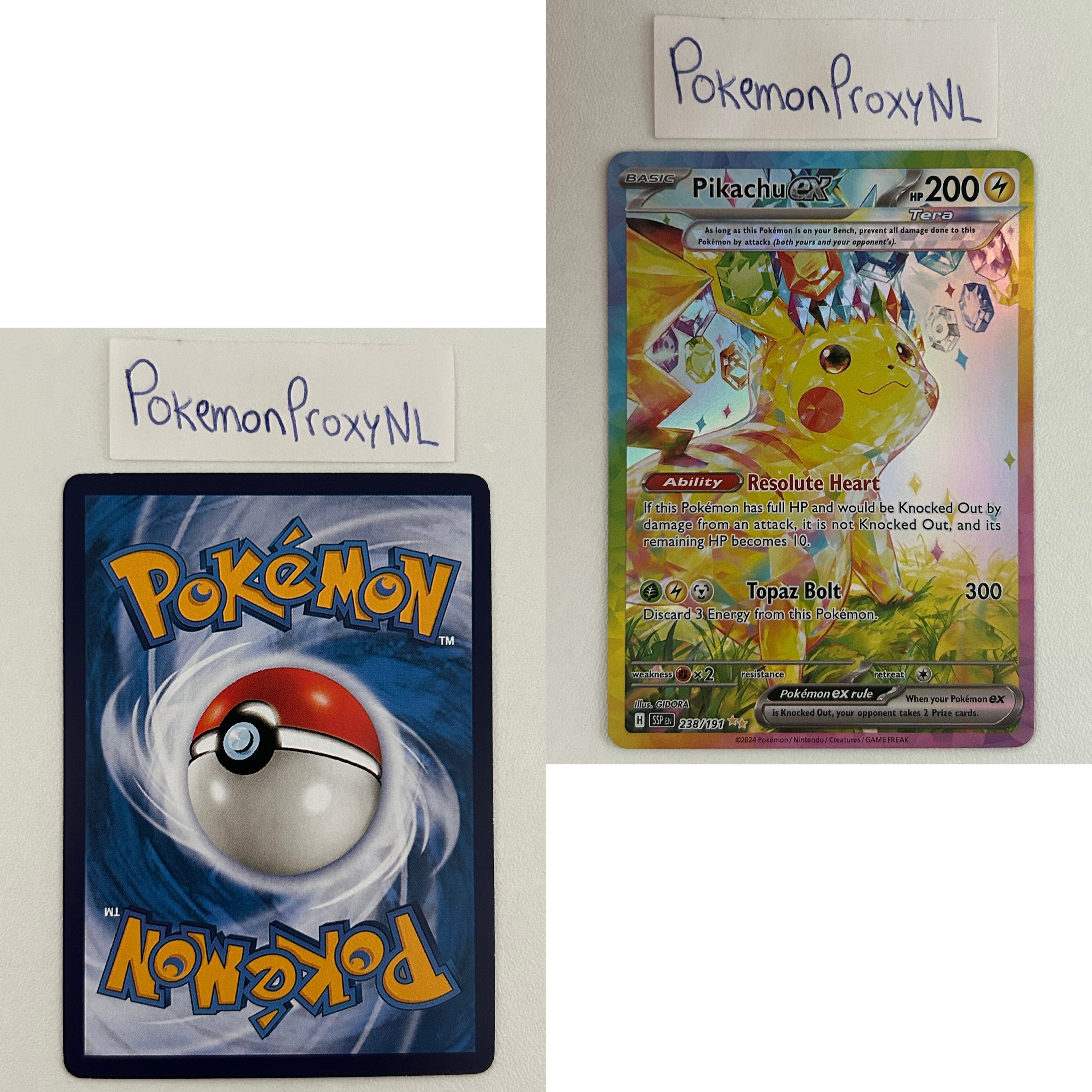 Surging Sparks Set (SSP) / 001/191 - 252/191 / 2024 / PROXY Pokémon TCG card(s)