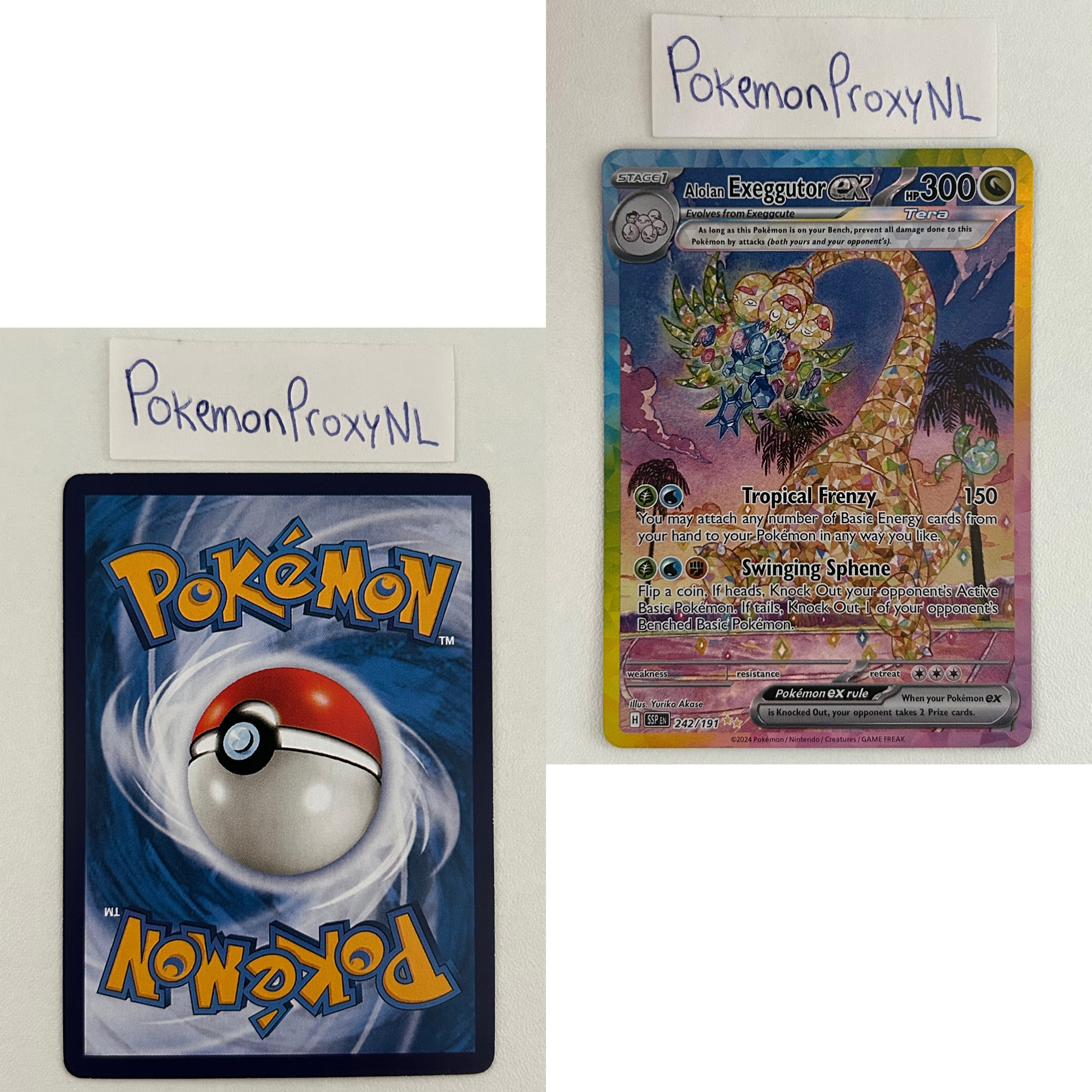 Surging Sparks Set (SSP) / 001/191 - 252/191 / 2024 / PROXY Pokémon TCG card(s)