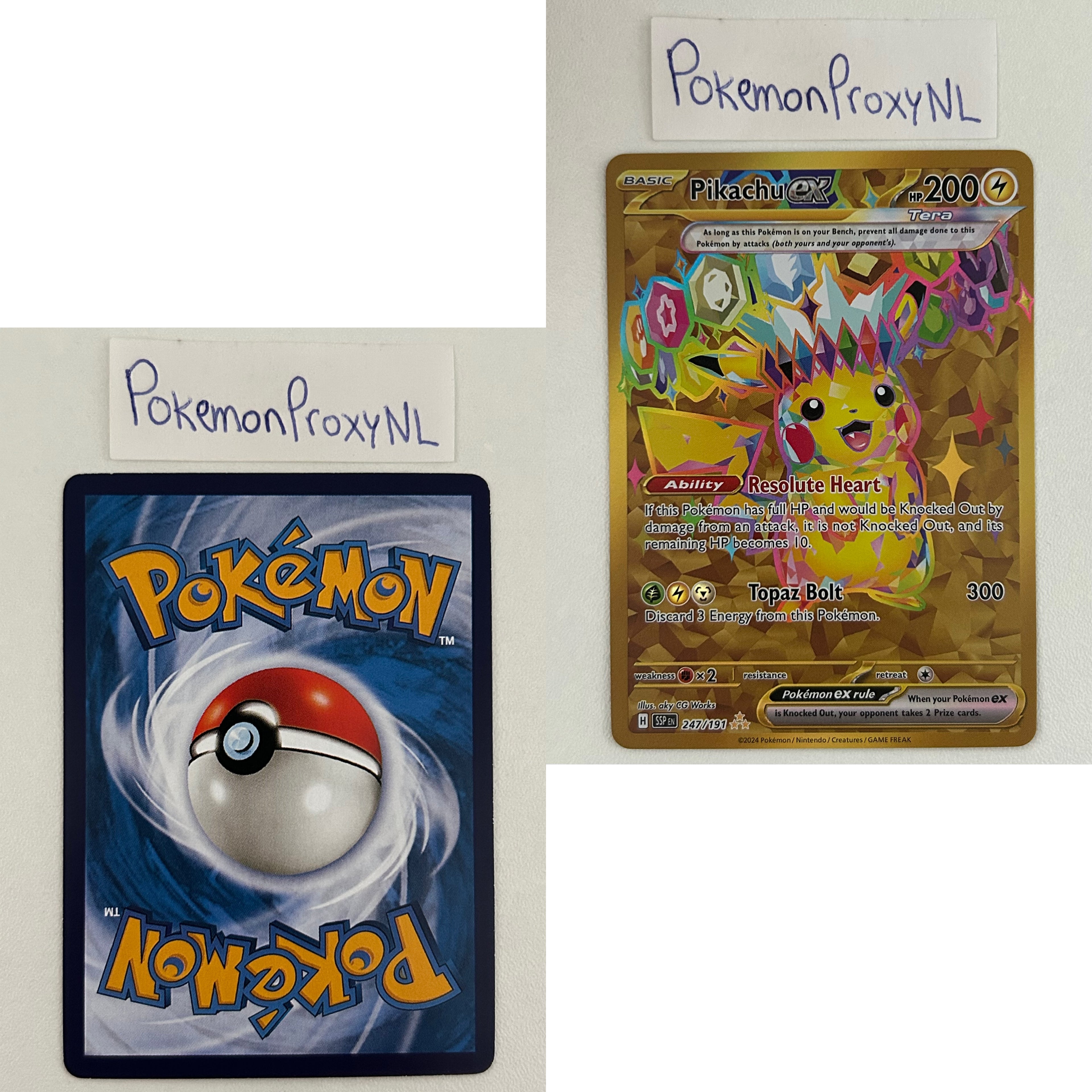 Surging Sparks Set (SSP) / 001/191 - 252/191 / 2024 / PROXY Pokémon TCG card(s)