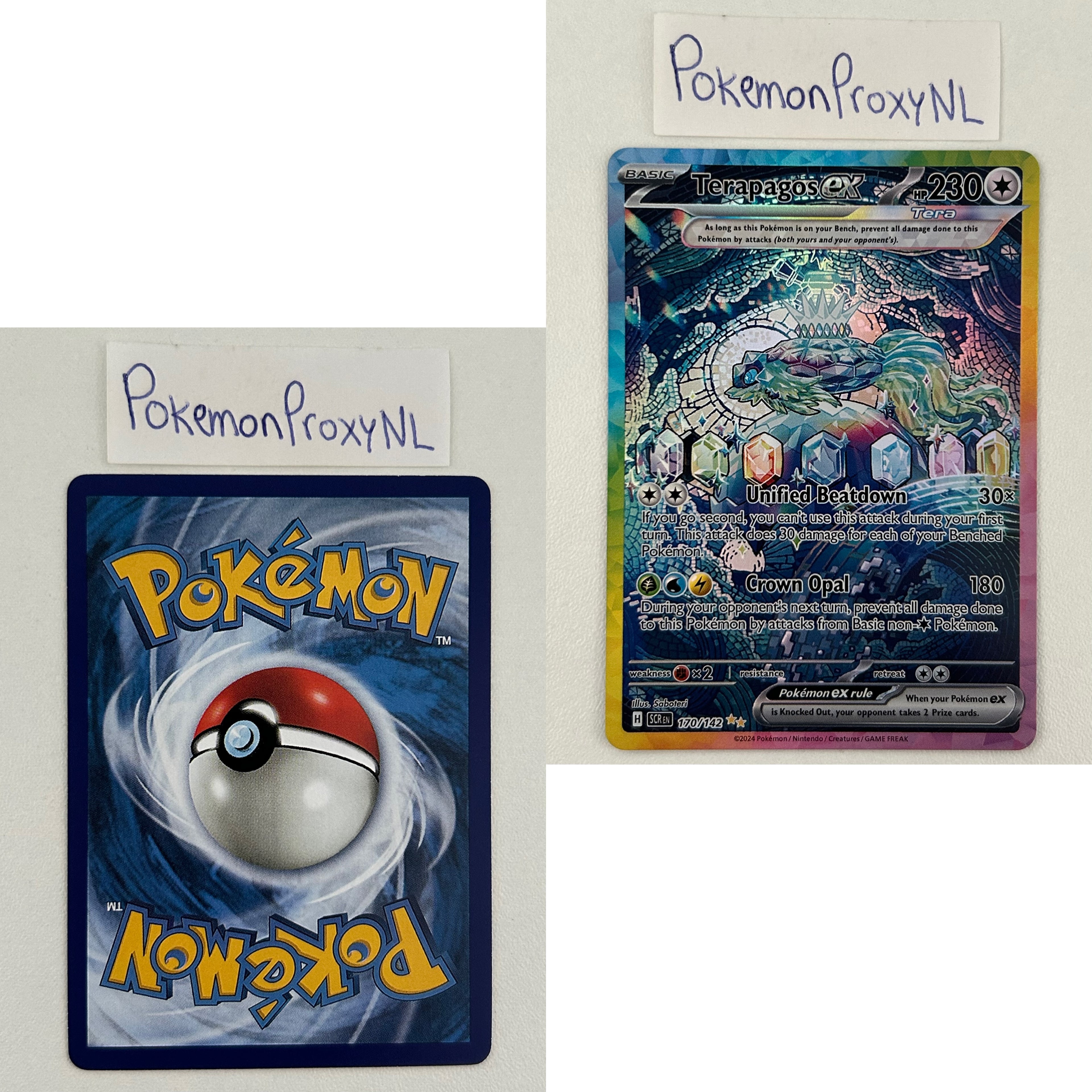 Stellar Crown Set (SCR) / 001/142 - 175/142 / 2024 / PROXY Pokémon TCG card(s)