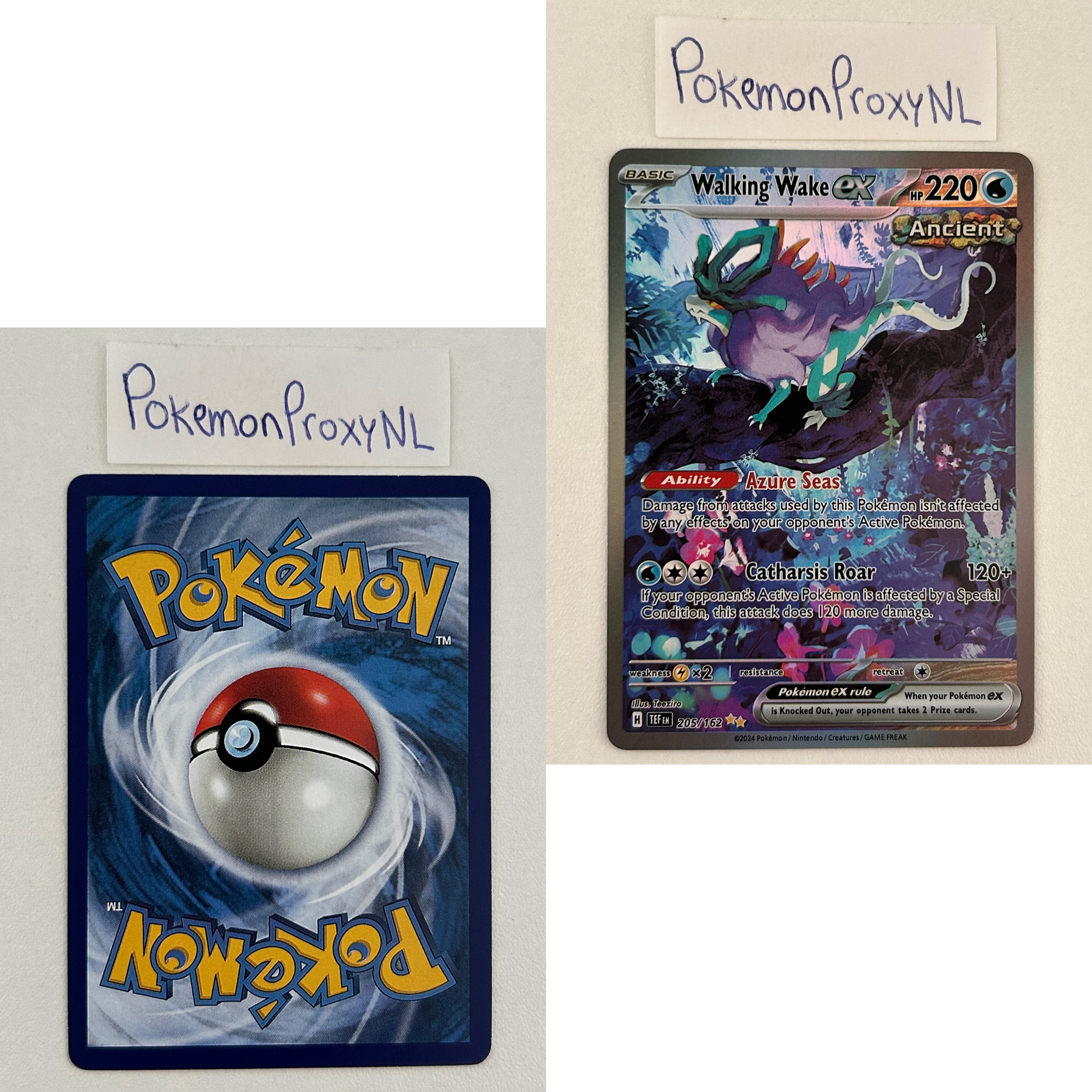 Temporal Forces Set (TEF) / 001/162 - 218/162 / 2024 / PROXY Pokémon TCG card(s)
