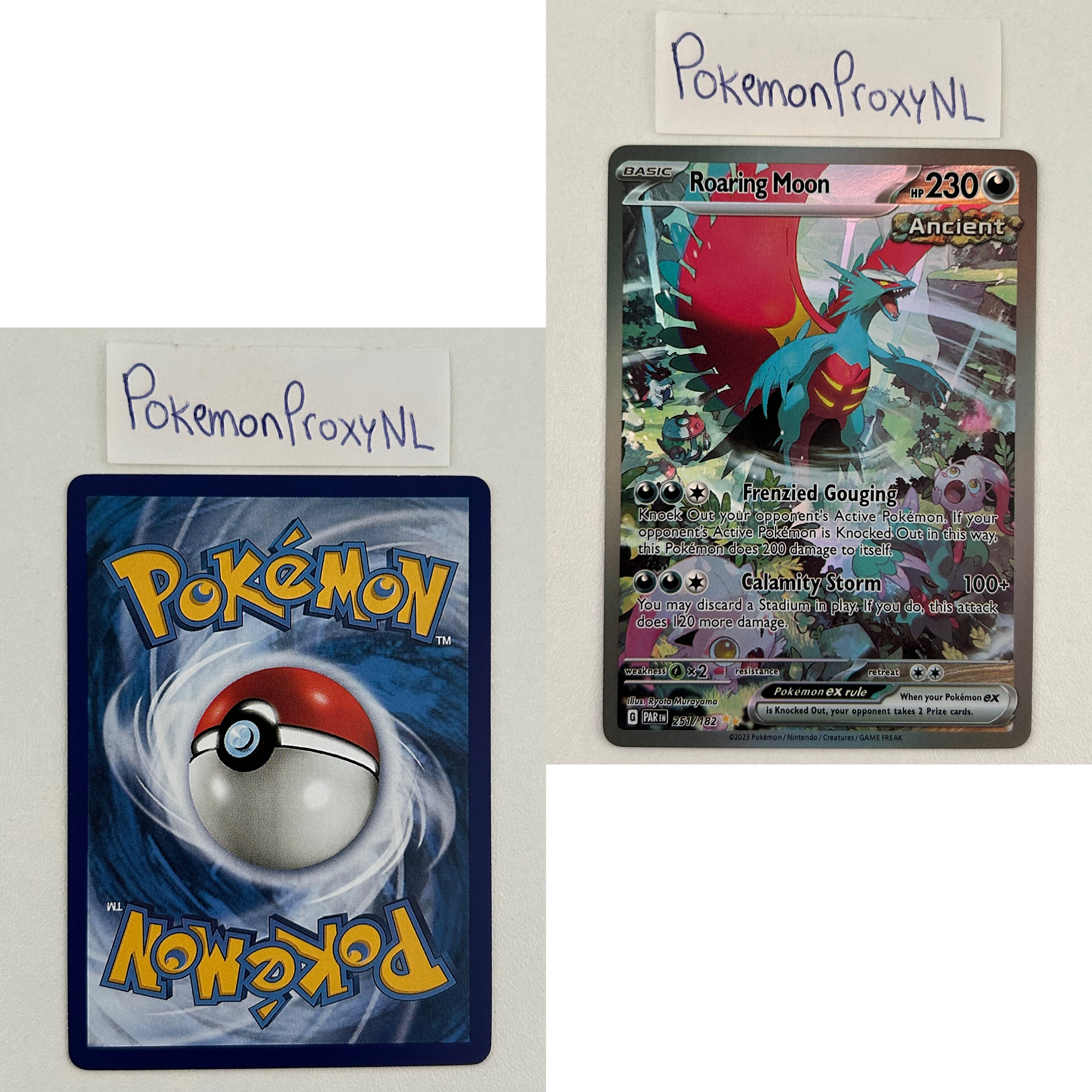 Paradox Rift Set (PAR) / 001/182 - 266/182 / 2023 / PROXY Pokémon TCG card(s)