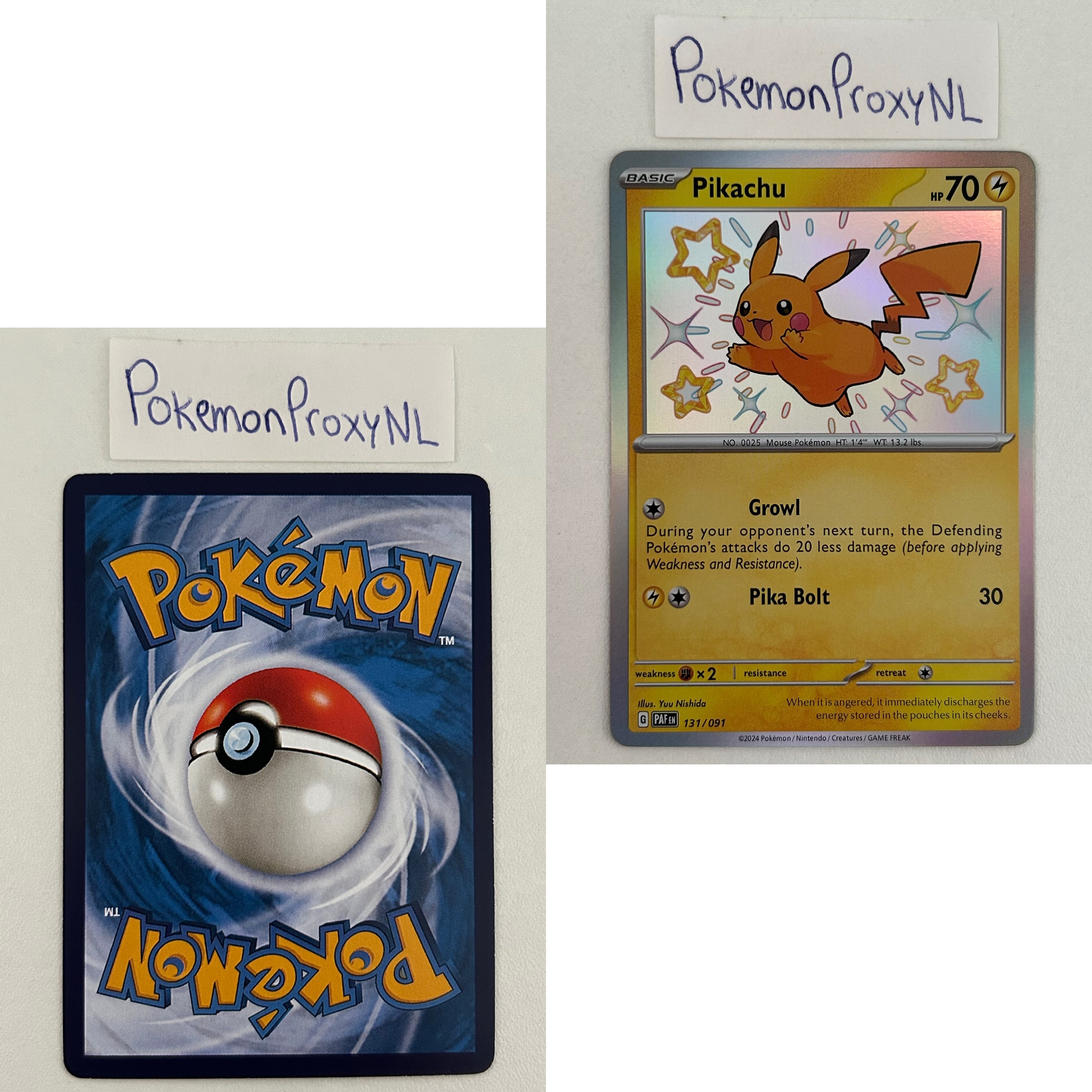 Paldean Fates Set (PAF) / 001/091 - 245/091 / 2024 / PROXY Pokémon TCG card(s)