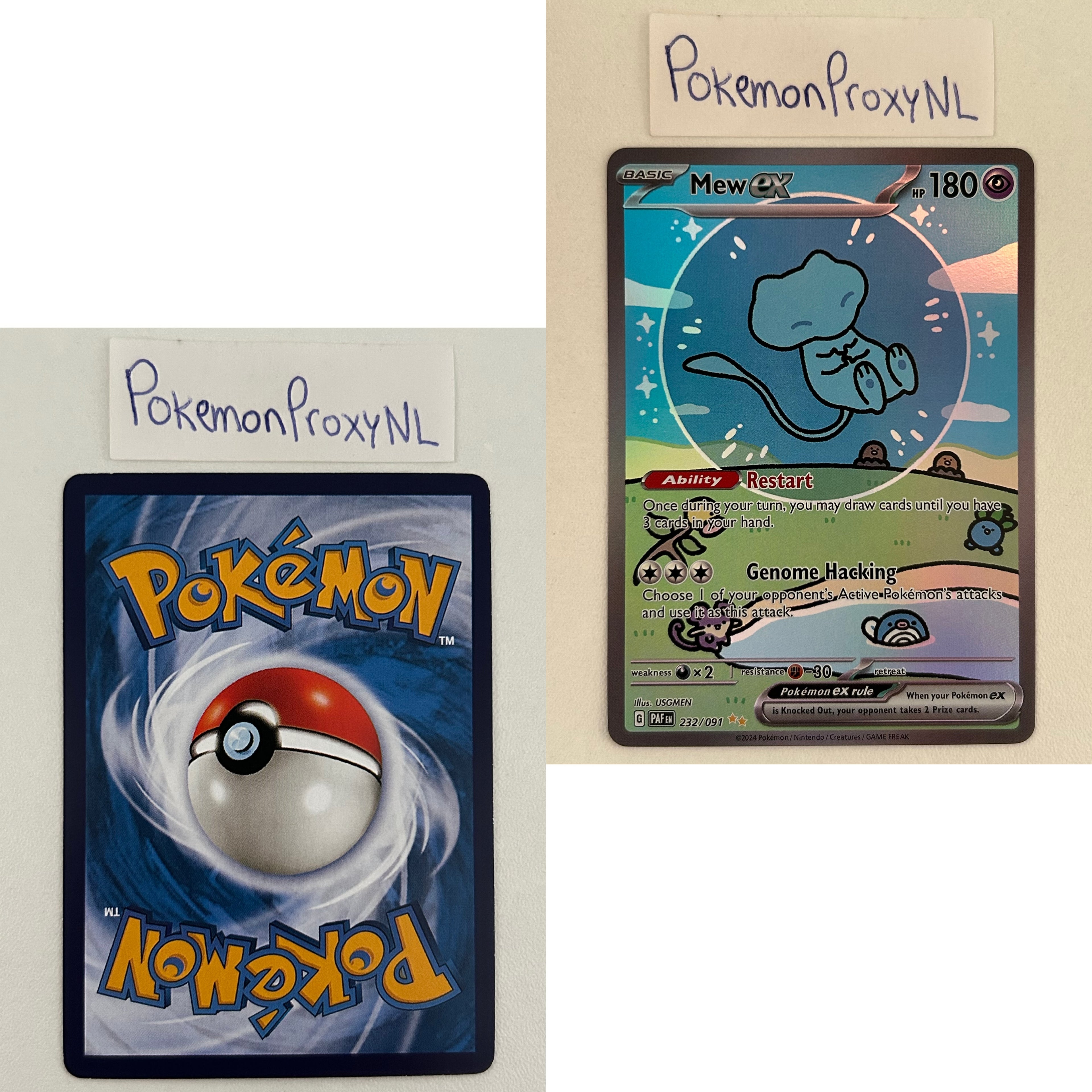 Paldean Fates Set (PAF) / 001/091 - 245/091 / 2024 / PROXY Pokémon TCG card(s)