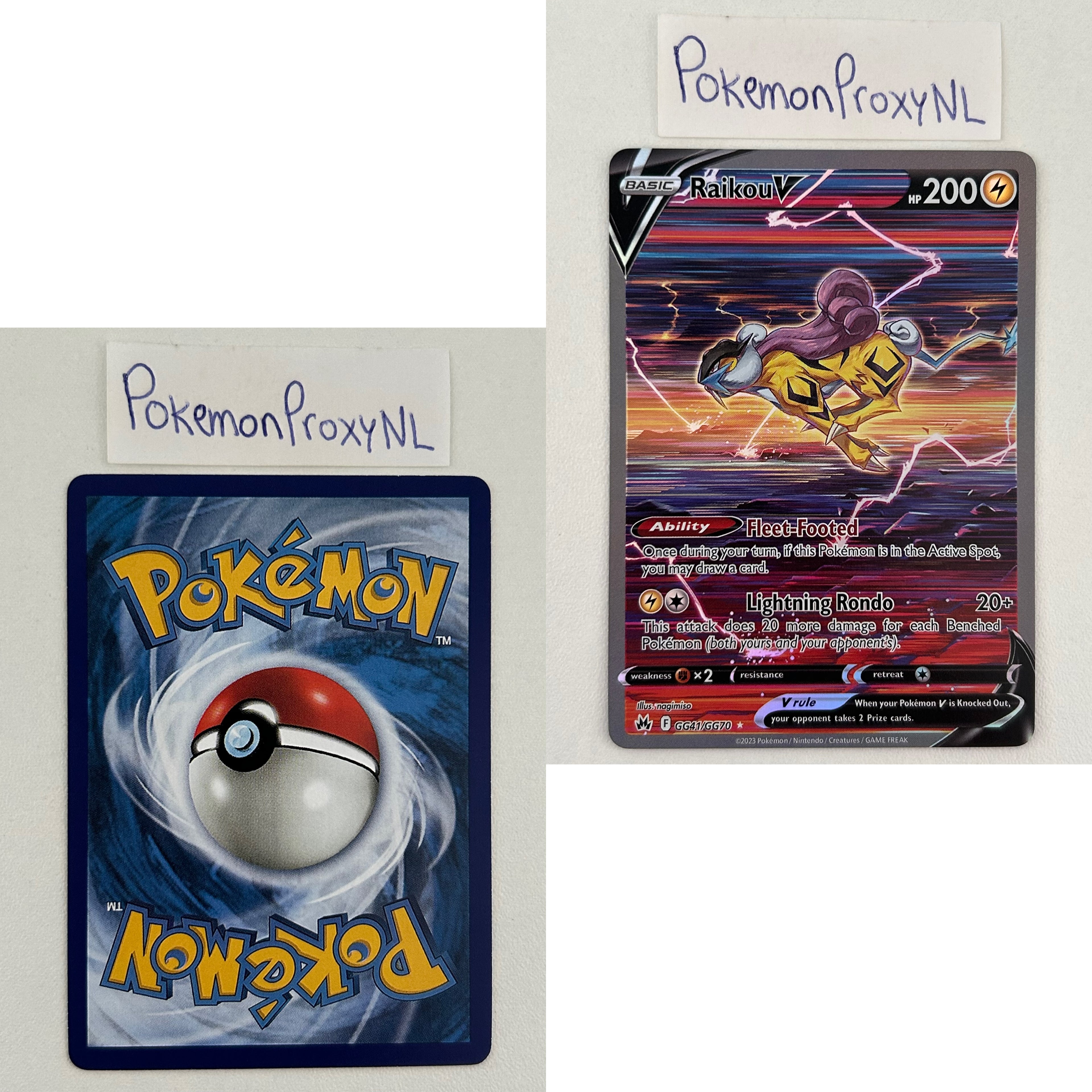 Crown Zenith Set (CRZ) / 001/159 - GG70/GG70 / 2023 / PROXY Pokémon TCG card(s)