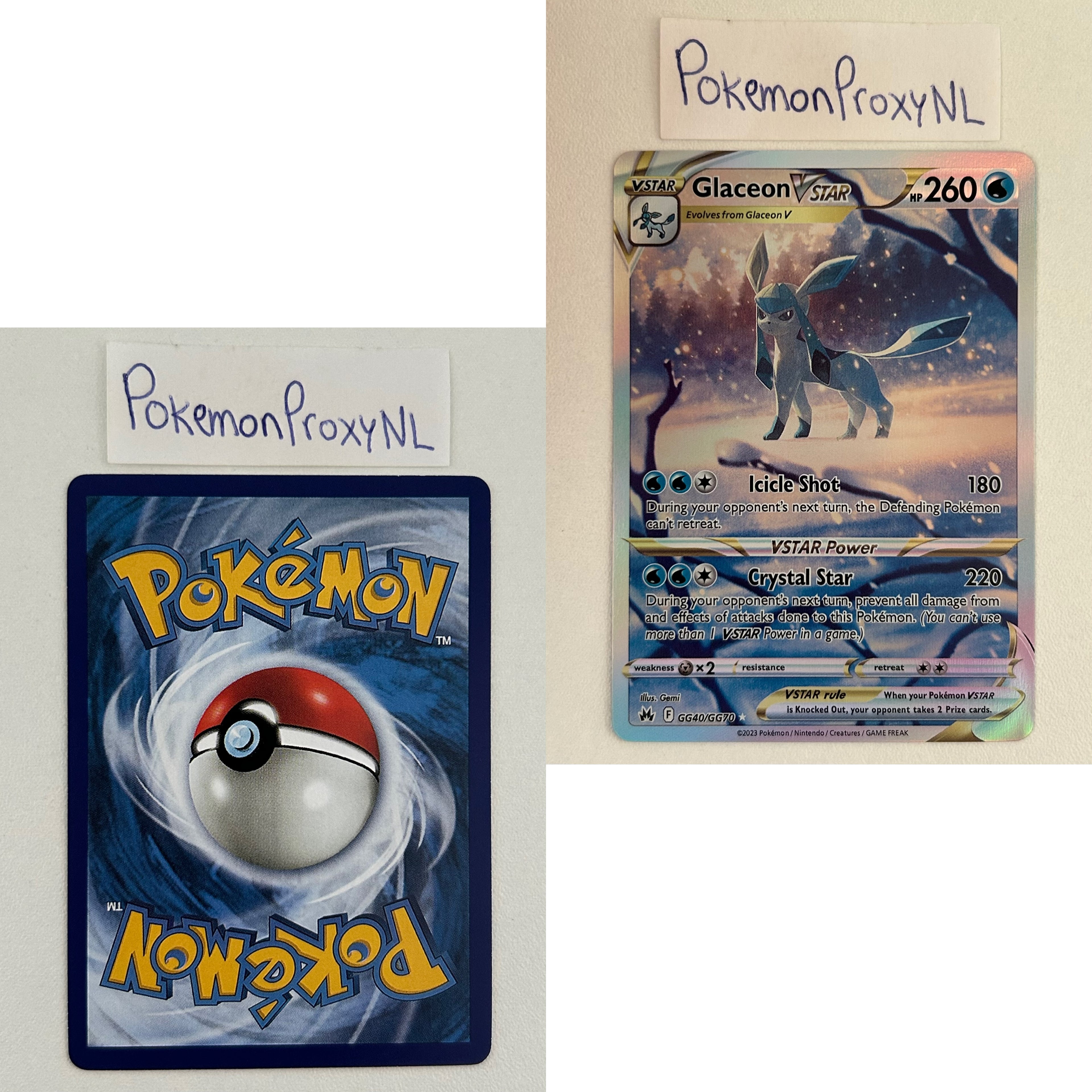 Crown Zenith Set (CRZ) / 001/159 - GG70/GG70 / 2023 / PROXY Pokémon TCG card(s)