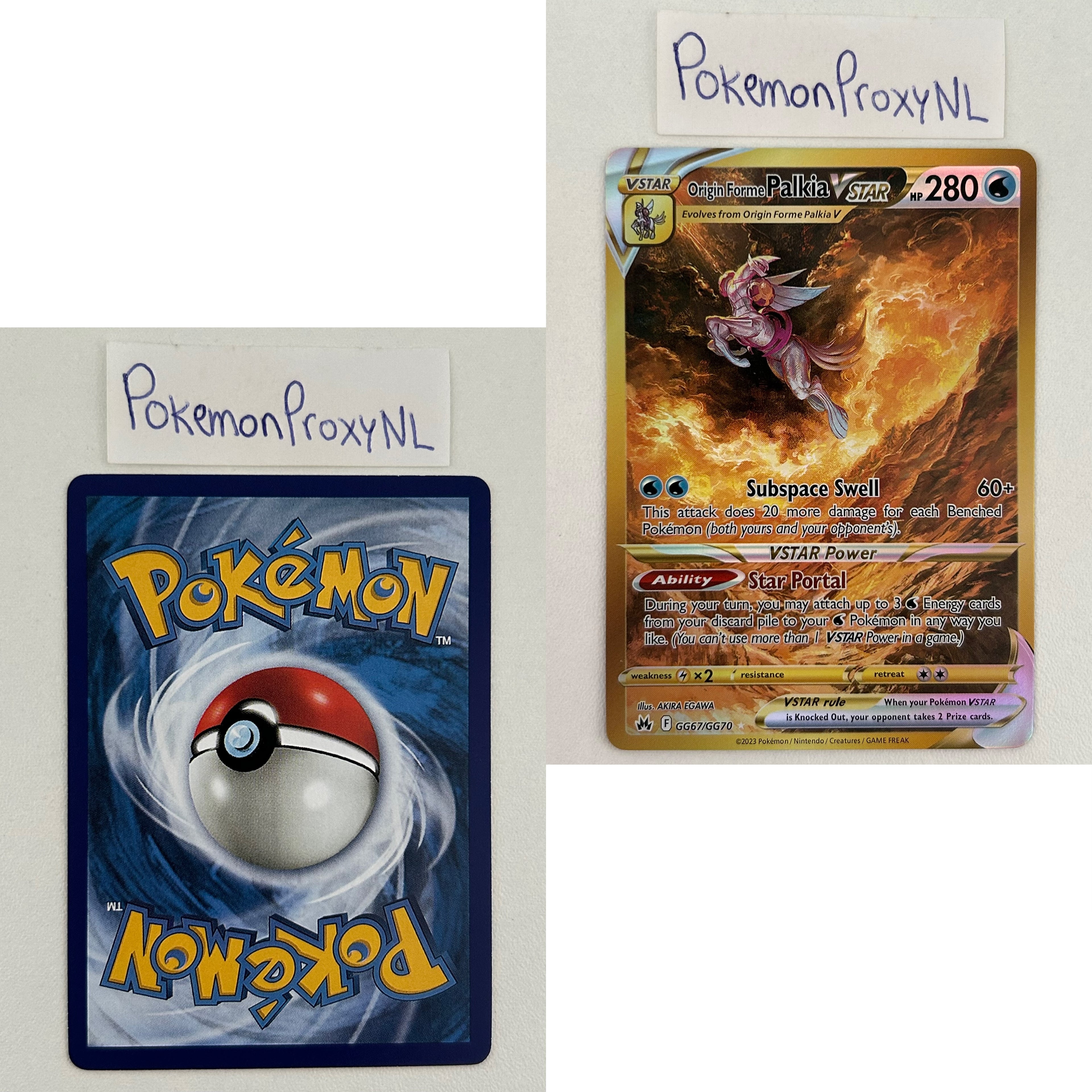 Crown Zenith Set (CRZ) / 001/159 - GG70/GG70 / 2023 / PROXY Pokémon TCG card(s)