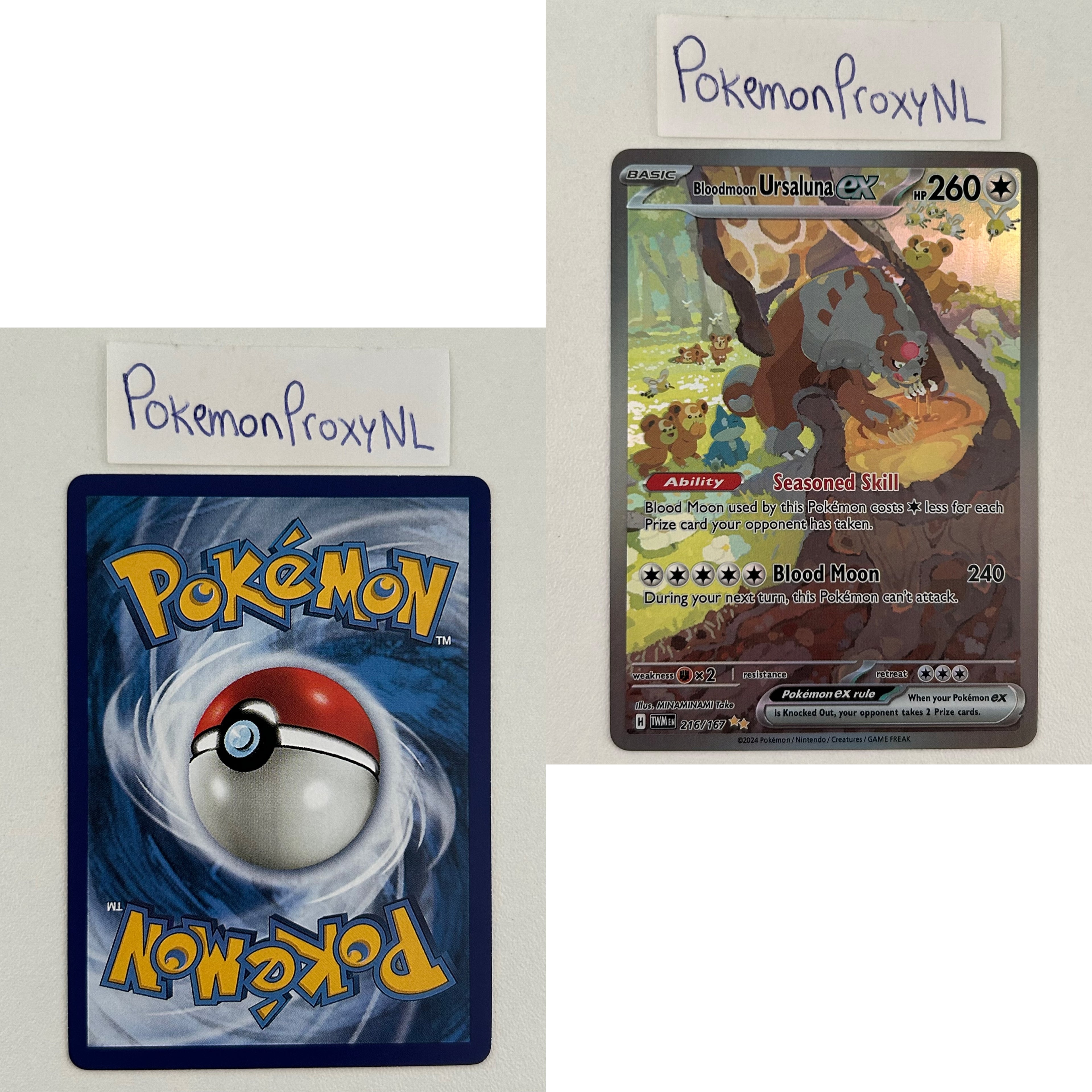 Twilight Masquerade Set (TWM) / 001/167 - 226/167 / 2024 / PROXY Pokémon TCG card(s)