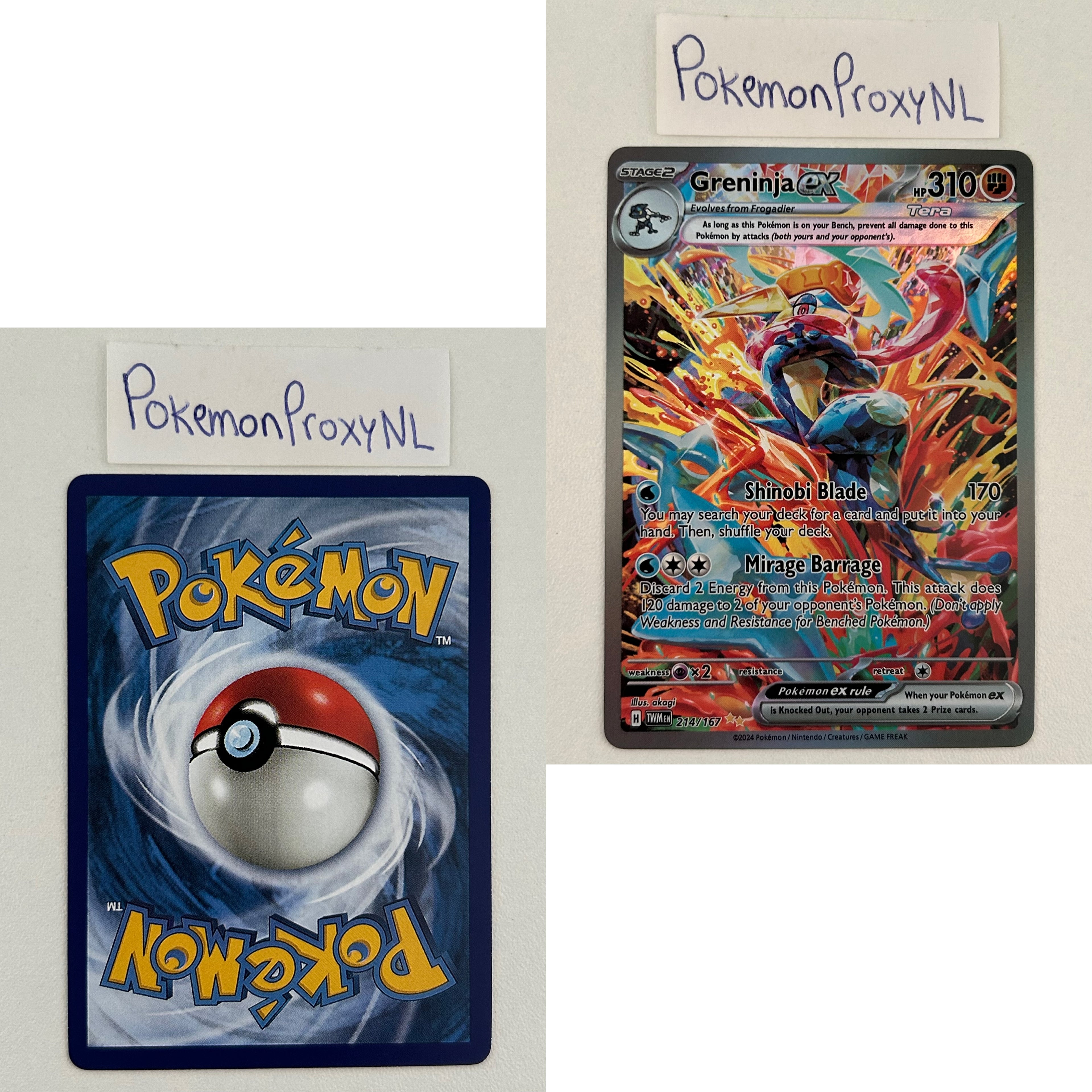Twilight Masquerade Set (TWM) / 001/167 - 226/167 / 2024 / PROXY Pokémon TCG card(s)