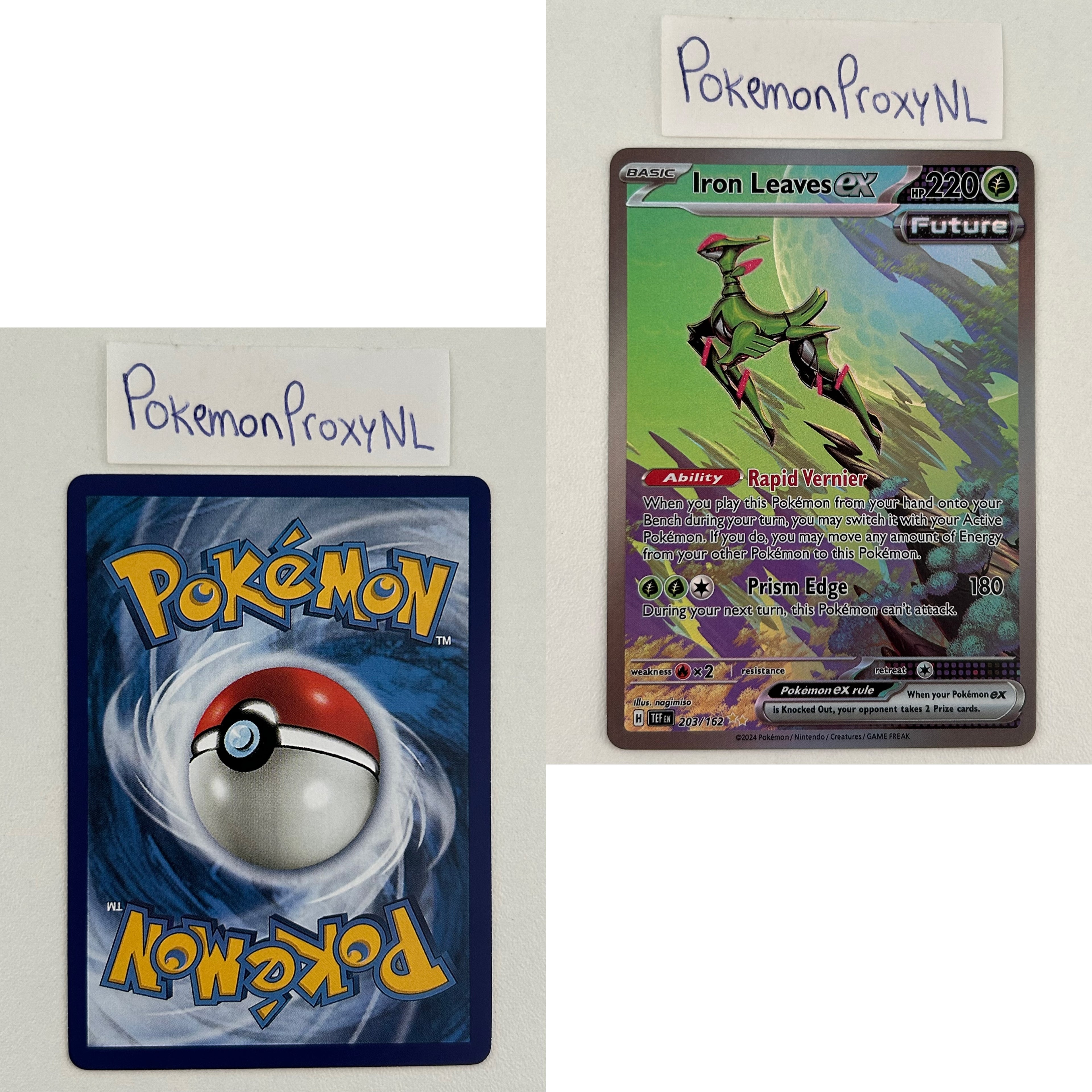 Temporal Forces Set (TEF) / 001/162 - 218/162 / 2024 / PROXY Pokémon TCG card(s)